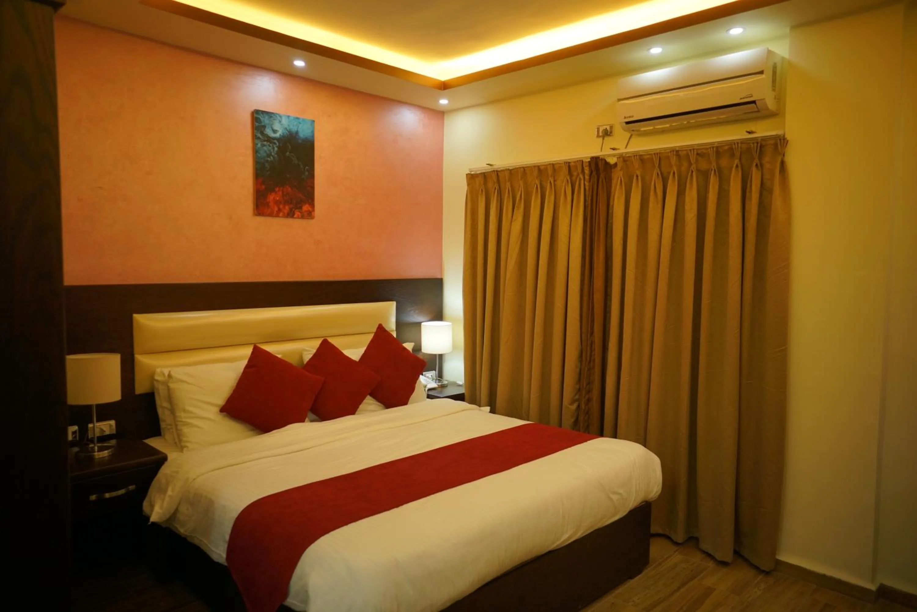 Bed in Petra Sofsaf Hotel