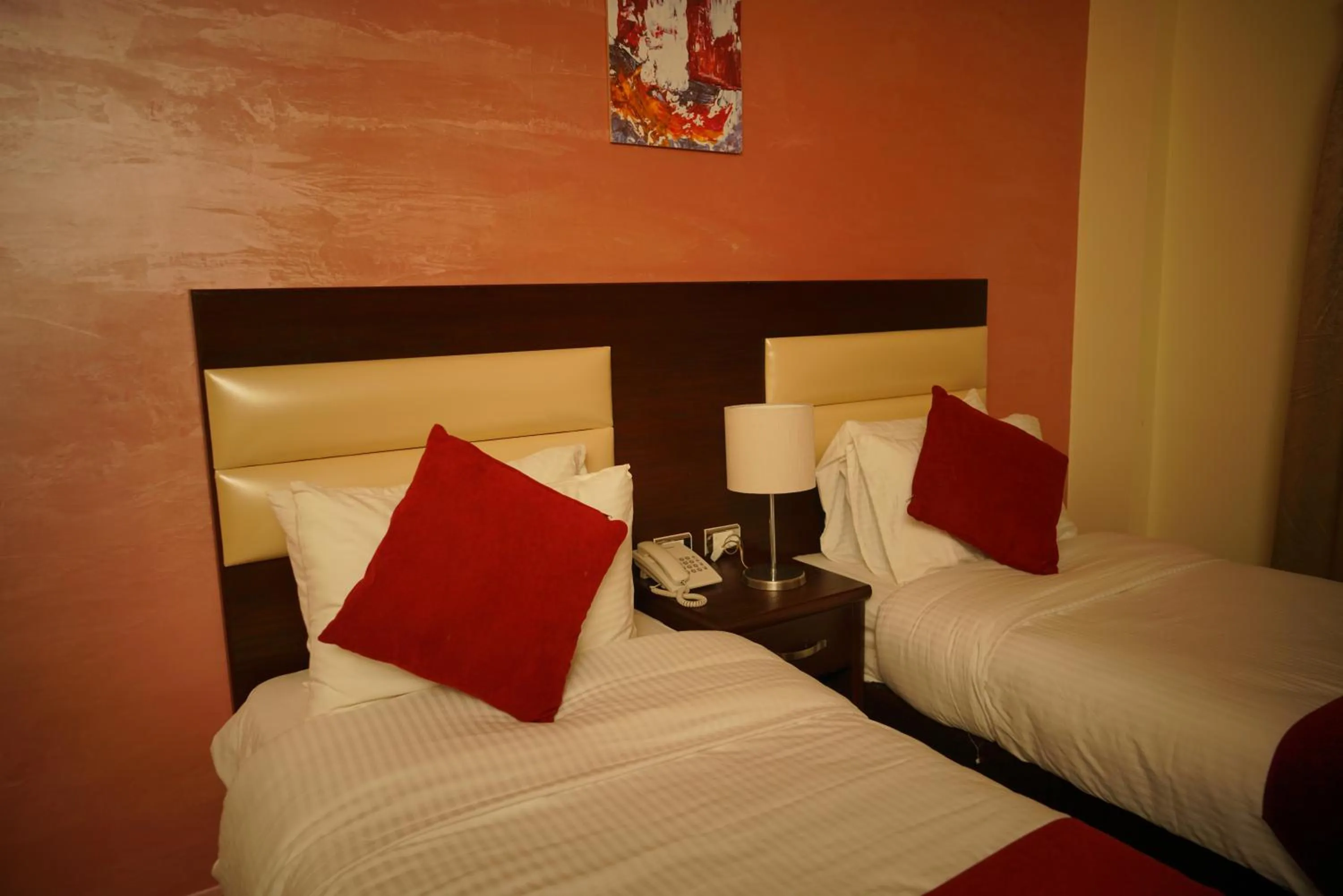 Bed in Petra Sofsaf Hotel