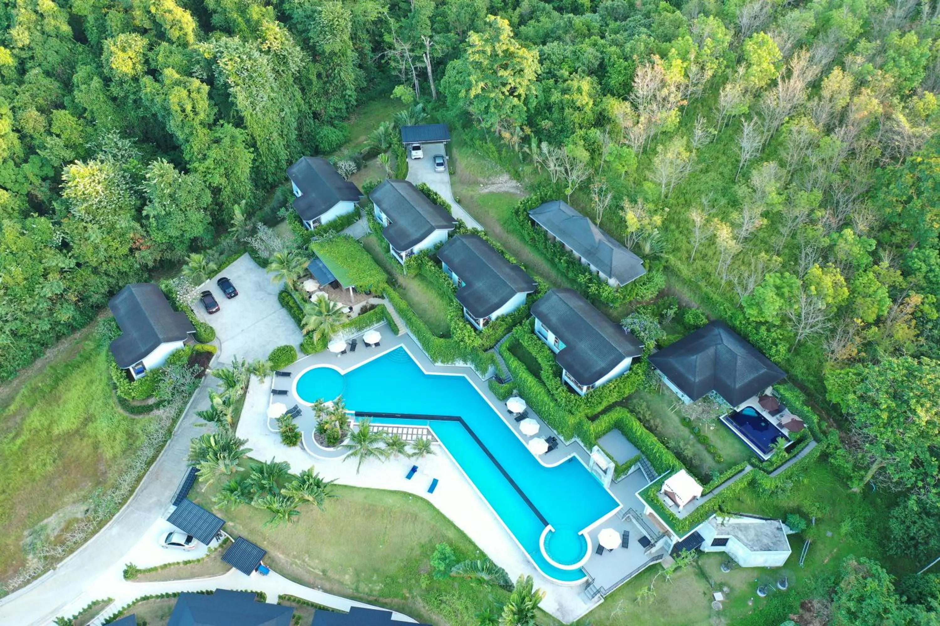 Bird's eye view in Khaolak Blue Sky Villa