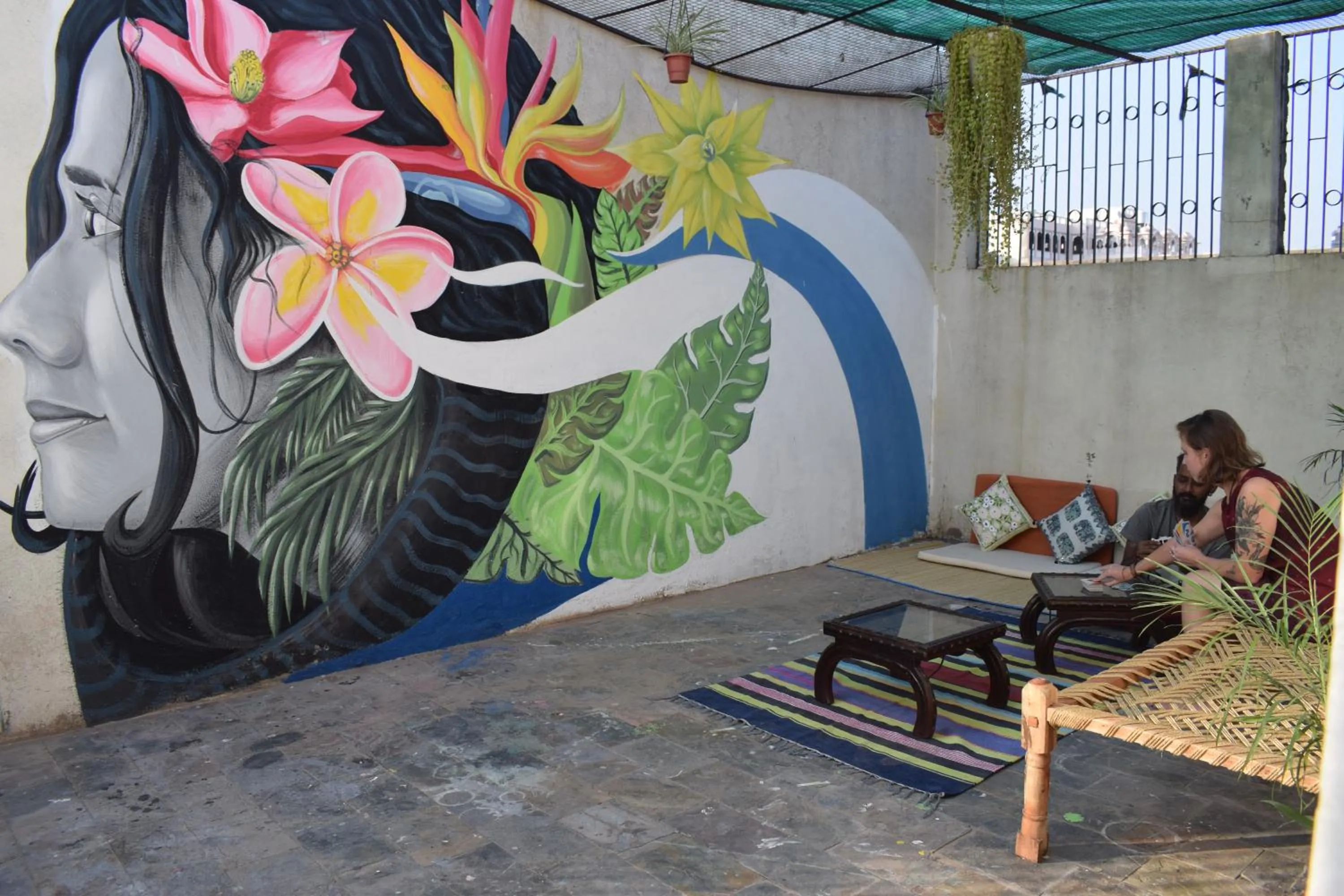 Balcony/Terrace in Horn Ok Please Hostel Jaipur