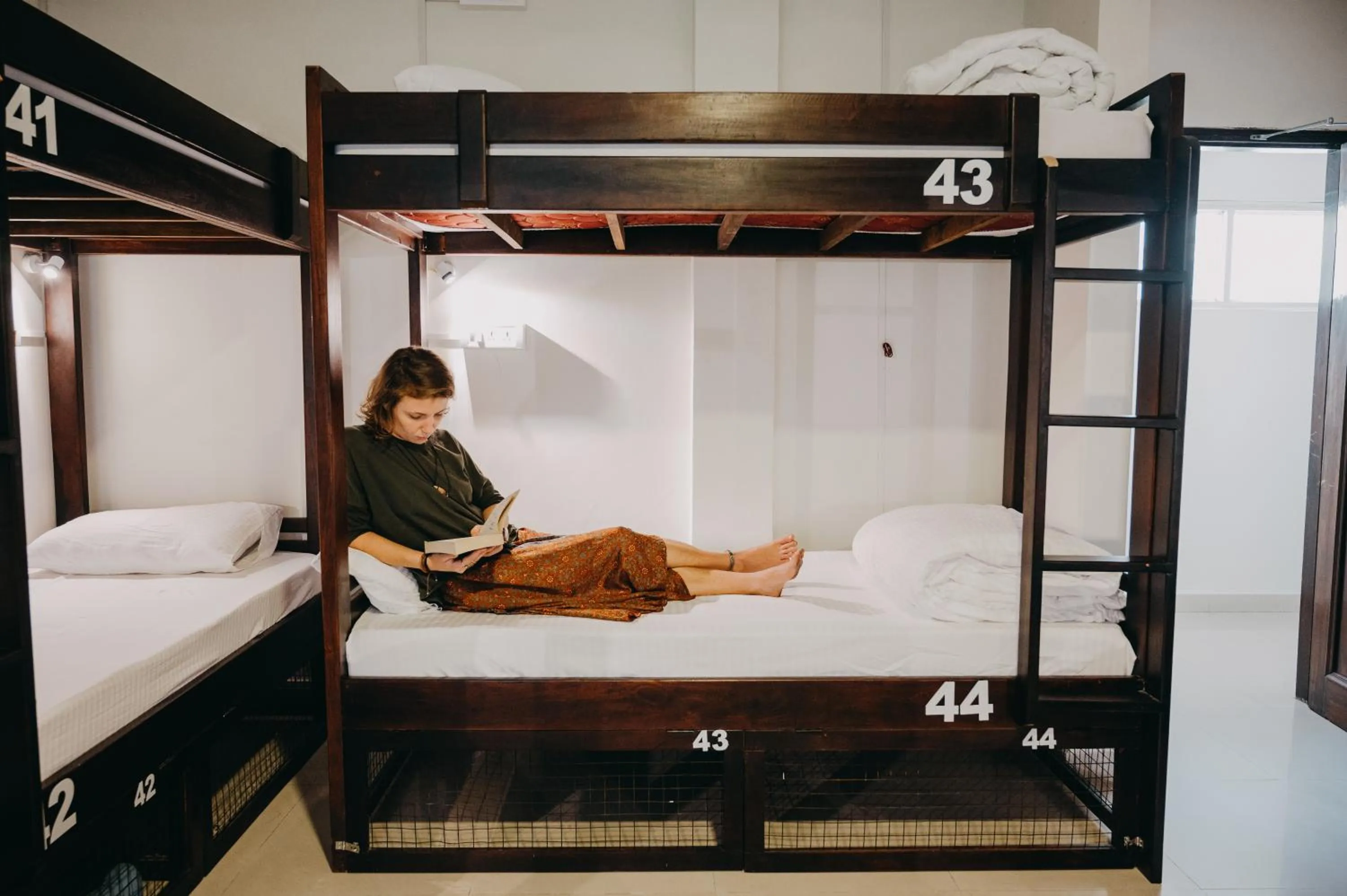 People, Bed in Horn Ok Please Hostel Jaipur