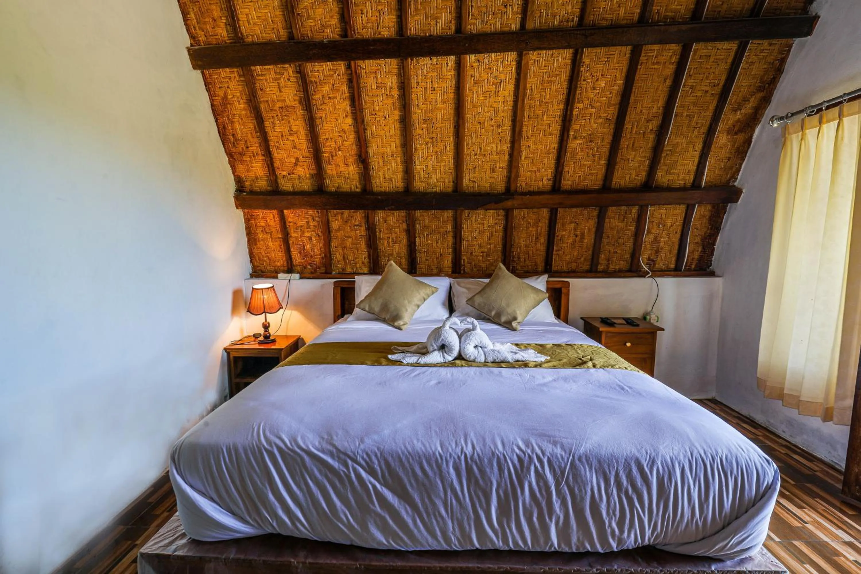 Bed in Diamond Beach Bungalow