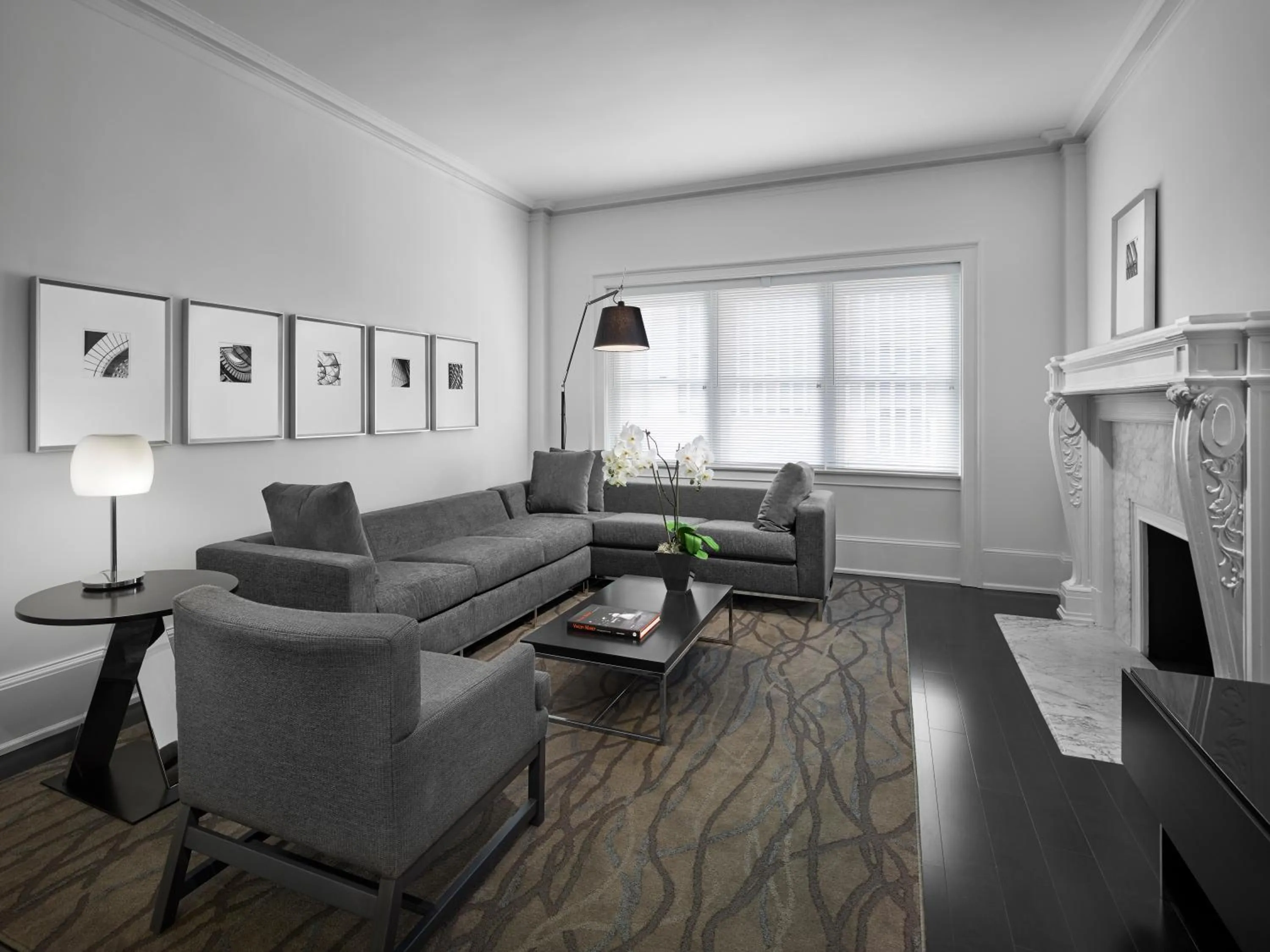 Living room in AKA Rittenhouse Square