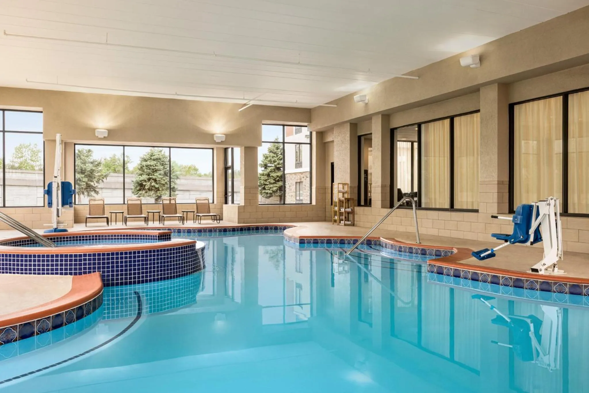 Swimming pool in Holiday Inn Express Hotel & Suites Indianapolis W - Airport Area by IHG
