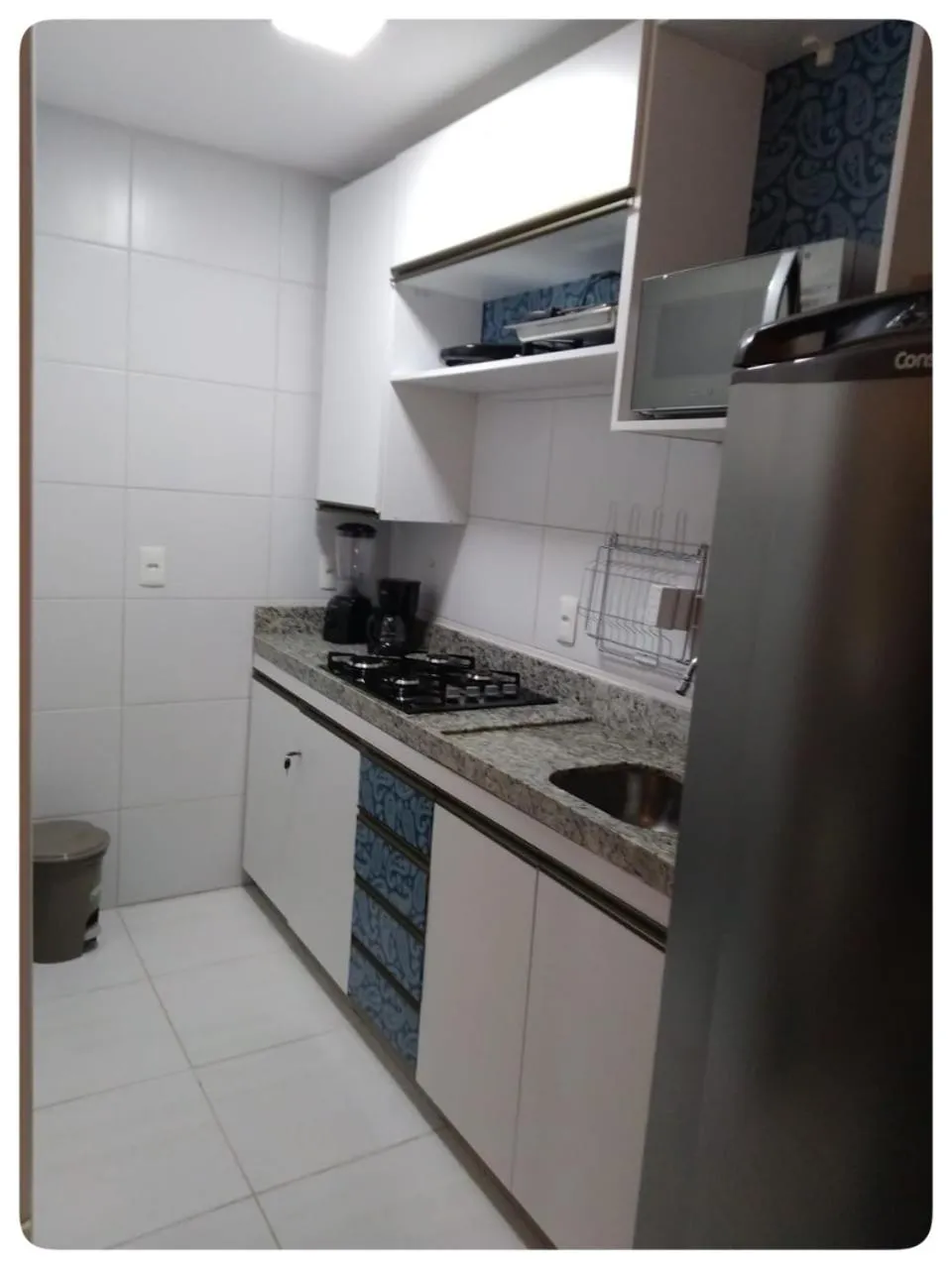 Kitchen or kitchenette in Flat Porto de Galinhas