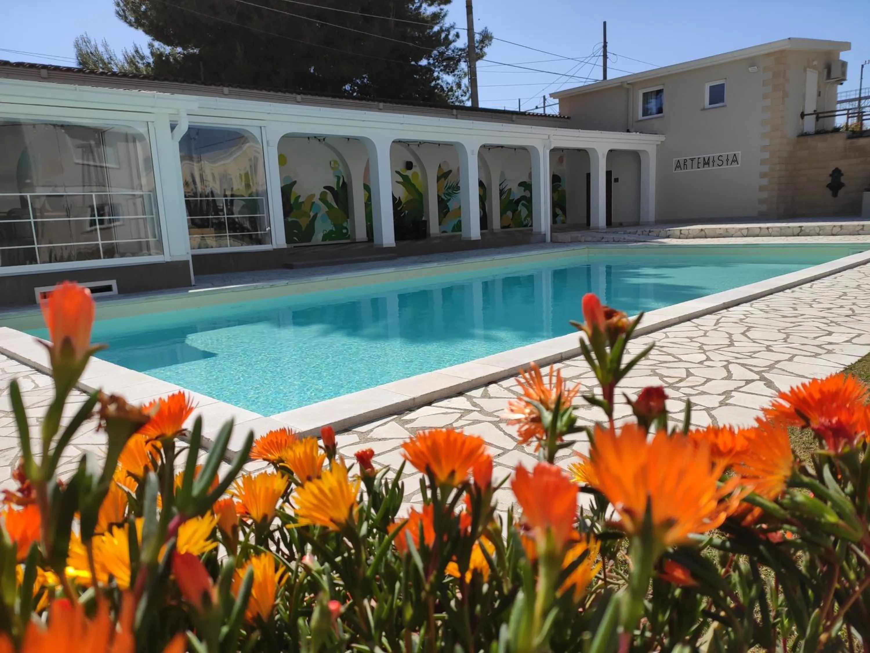 Garden view in Artemisia B&B