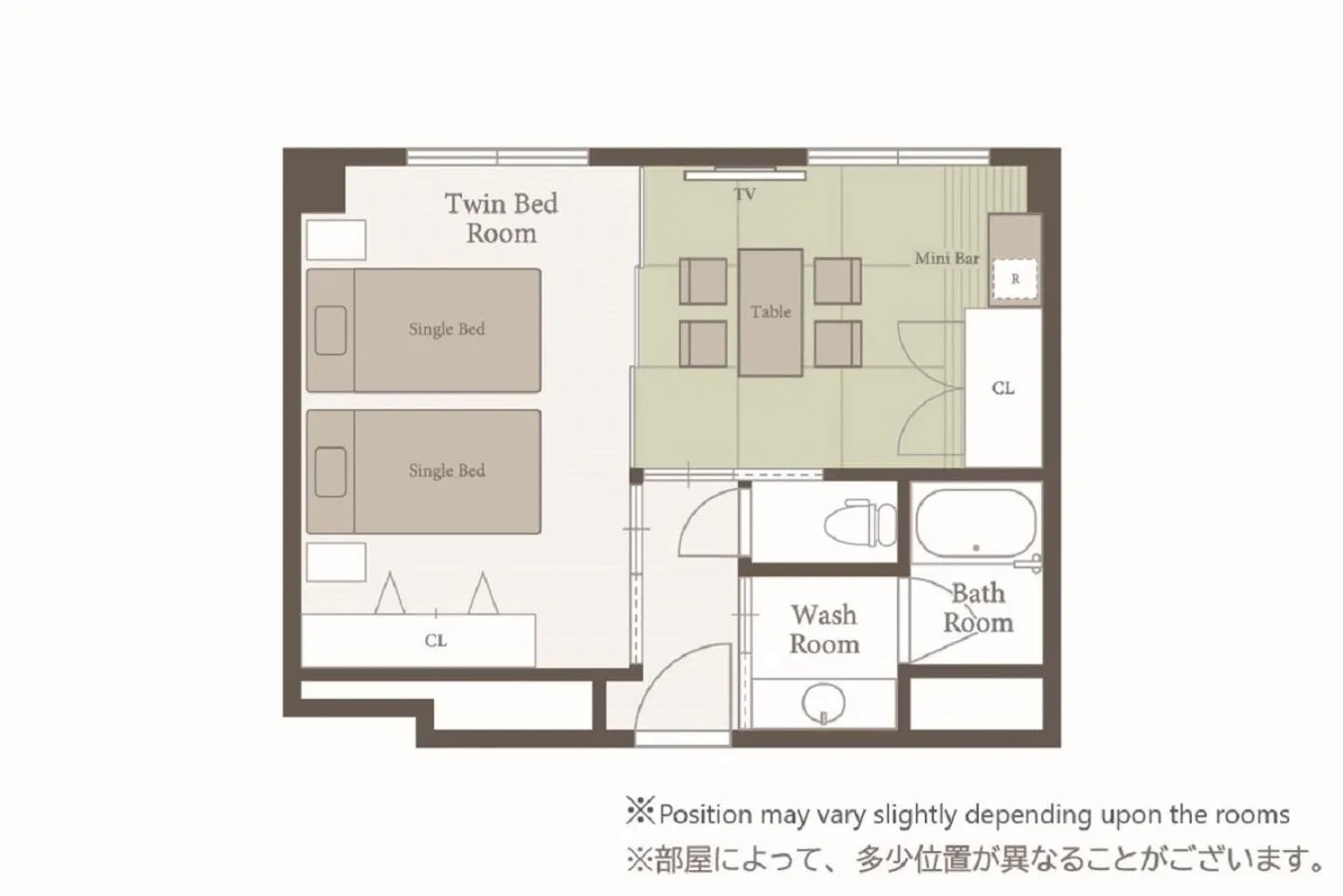 Floor plan in LUXCARE HOTEL