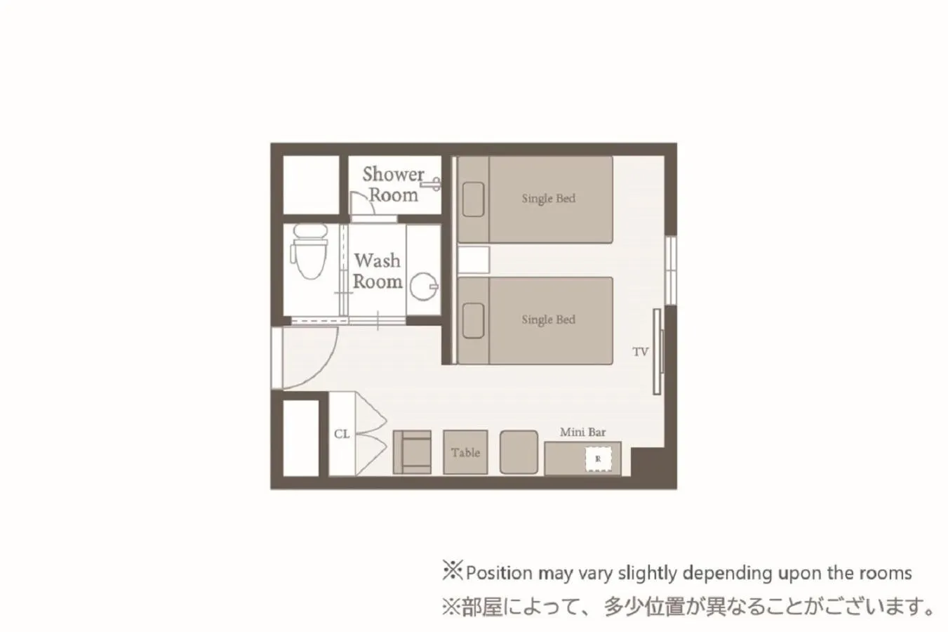 Floor plan in LUXCARE HOTEL