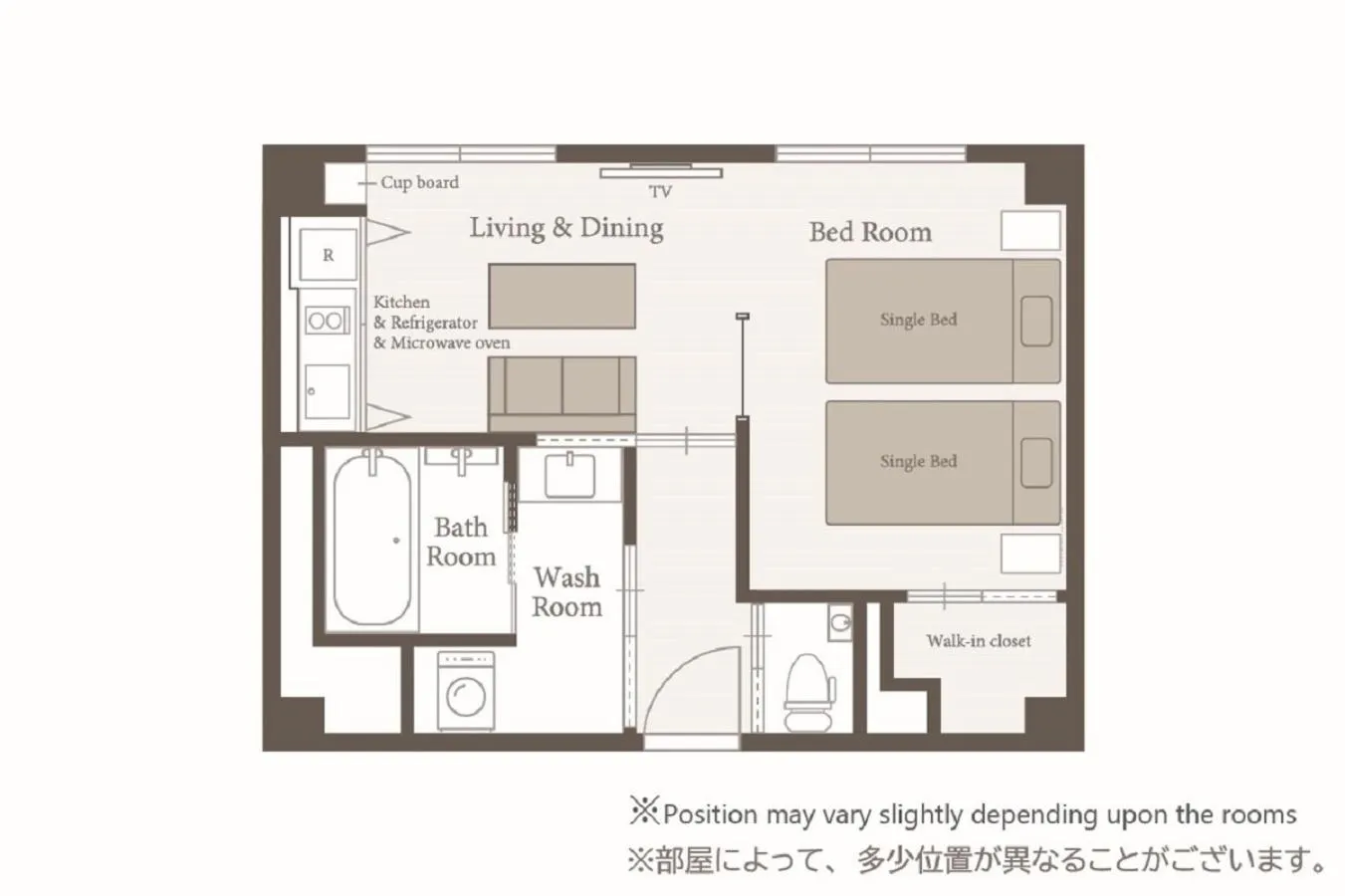 Floor plan in LUXCARE HOTEL