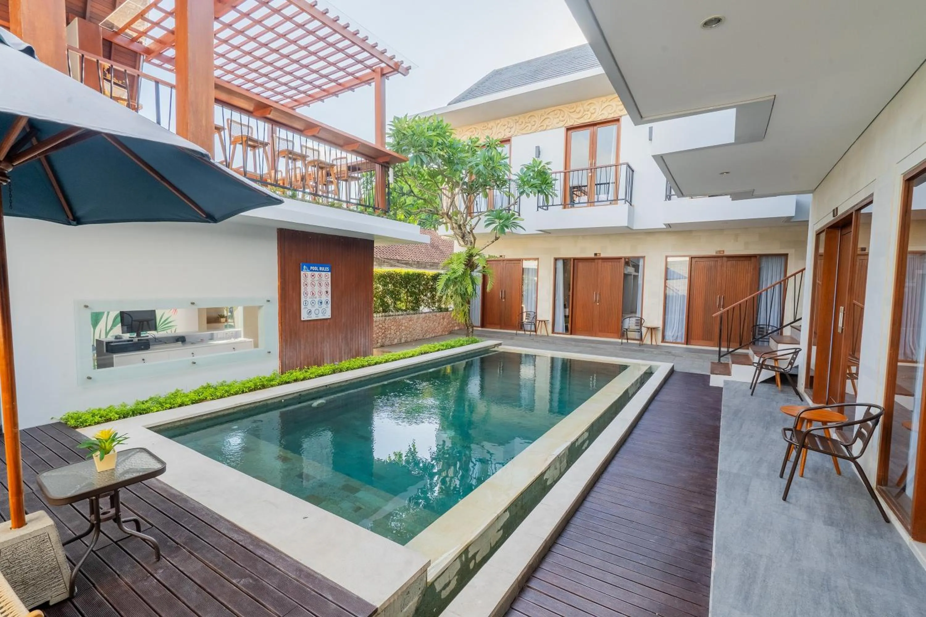 Pool view in Mahesa Suites Seminyak