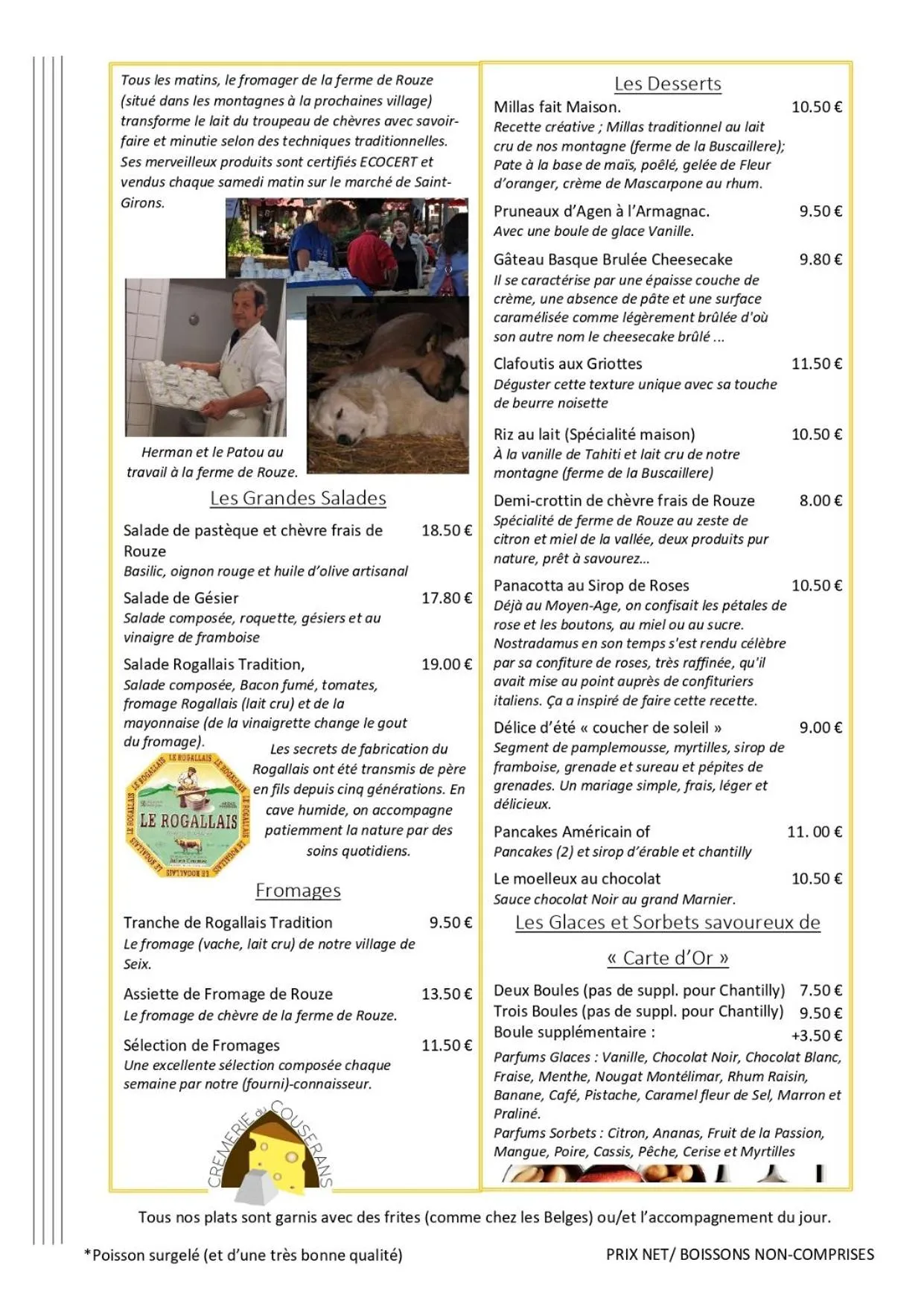 Dining area in Auberge des Deux Rivières