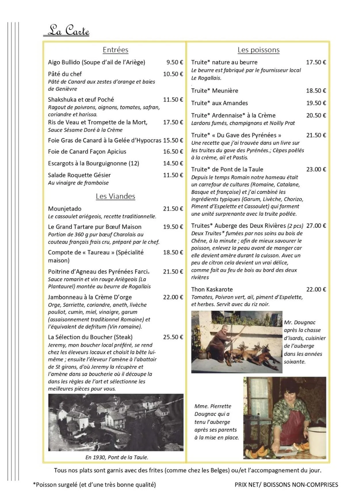 Dining area in Auberge des Deux Rivières