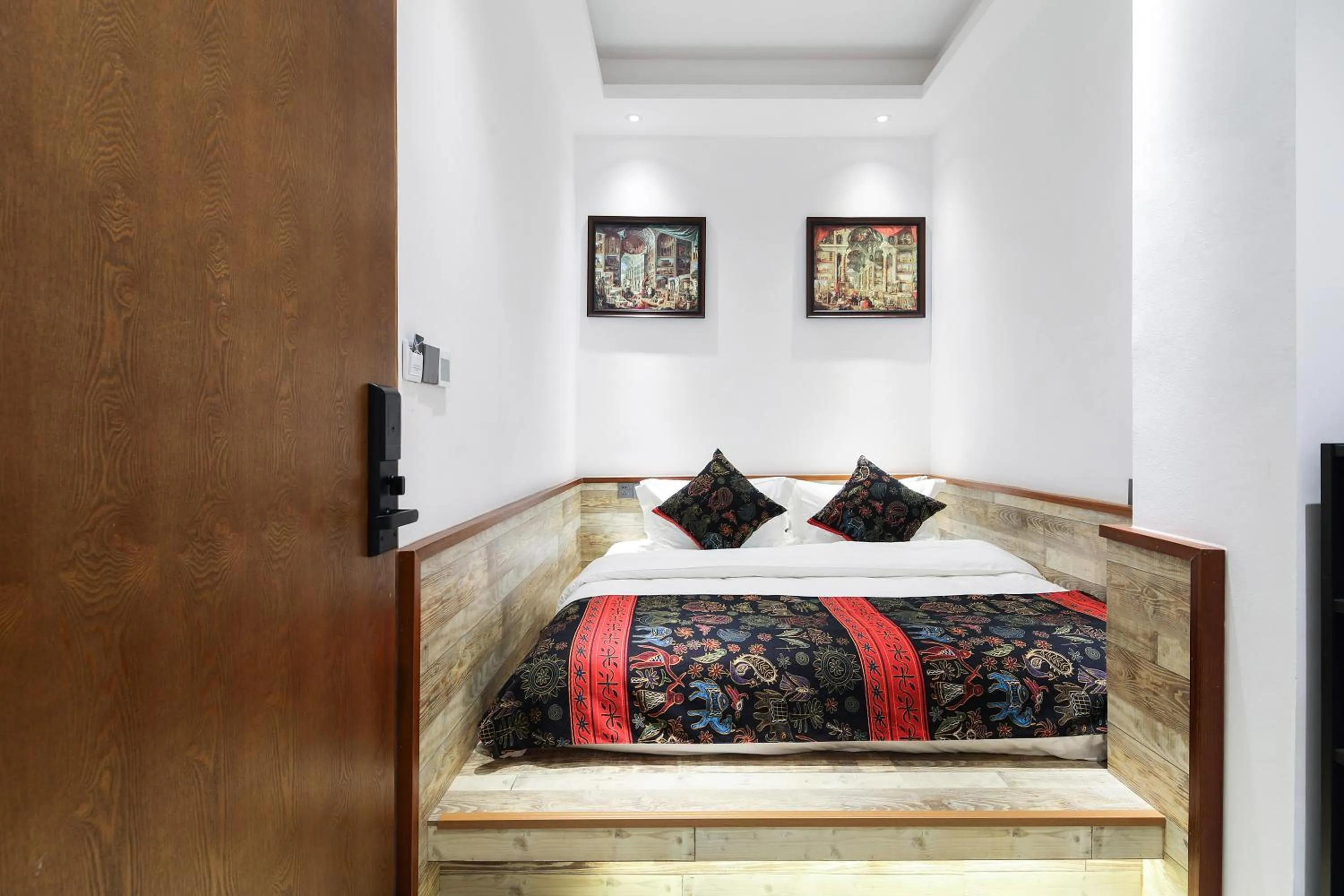 Bed in Zou Qu Ye Travel Hotel