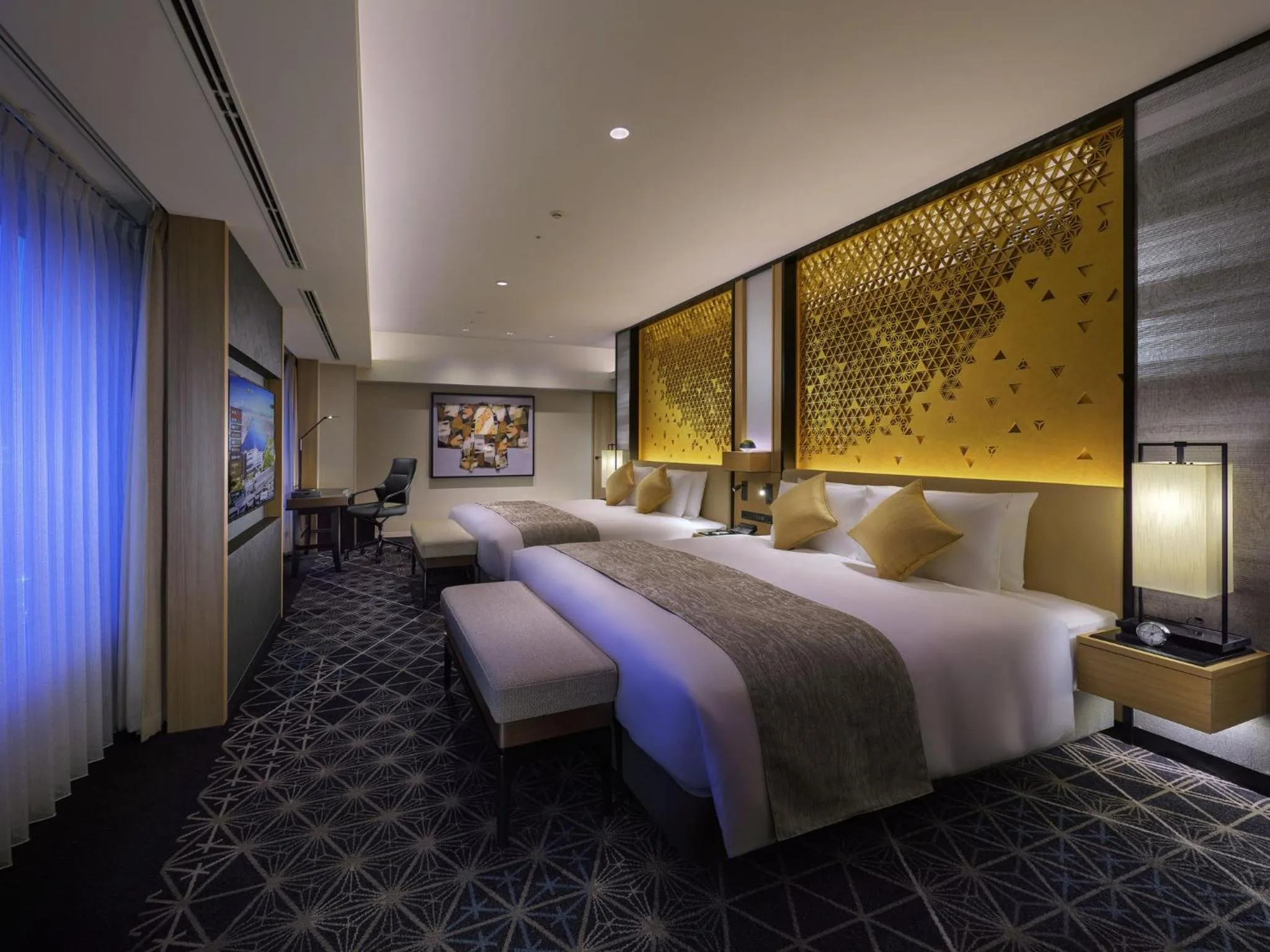 Bed in Villa Fontaine Premier Haneda Airport