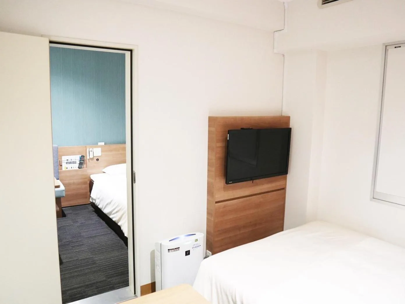 Bed in Super Hotel Nagoya Ekimae