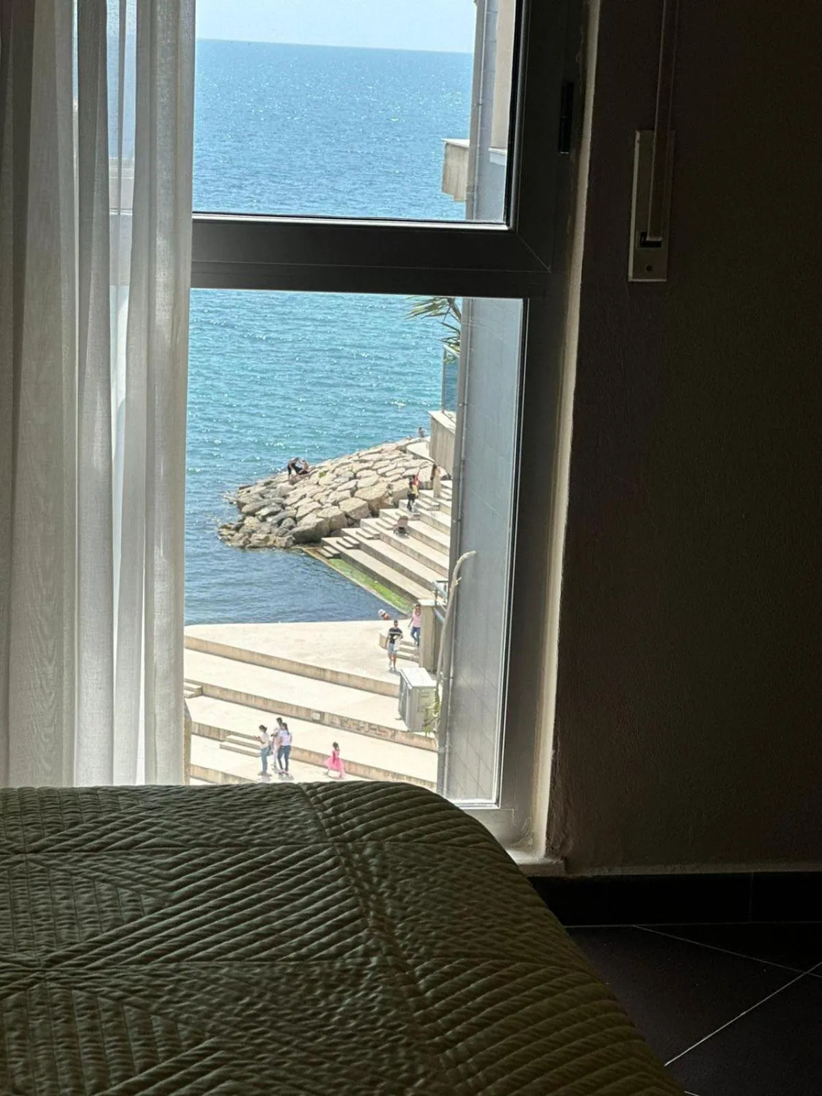 Bed in Hotel Nais Beach