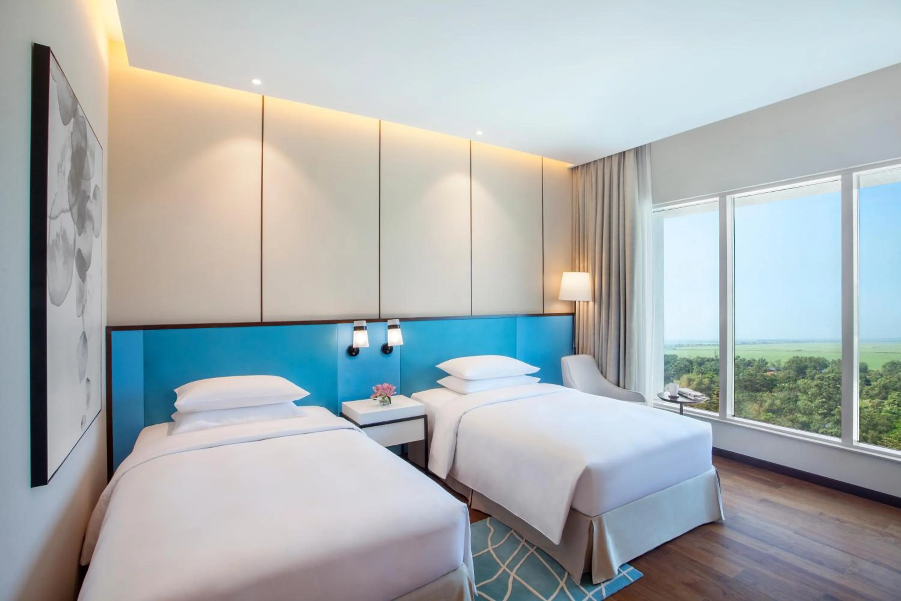 Bed in Hyatt Regency Thrissur