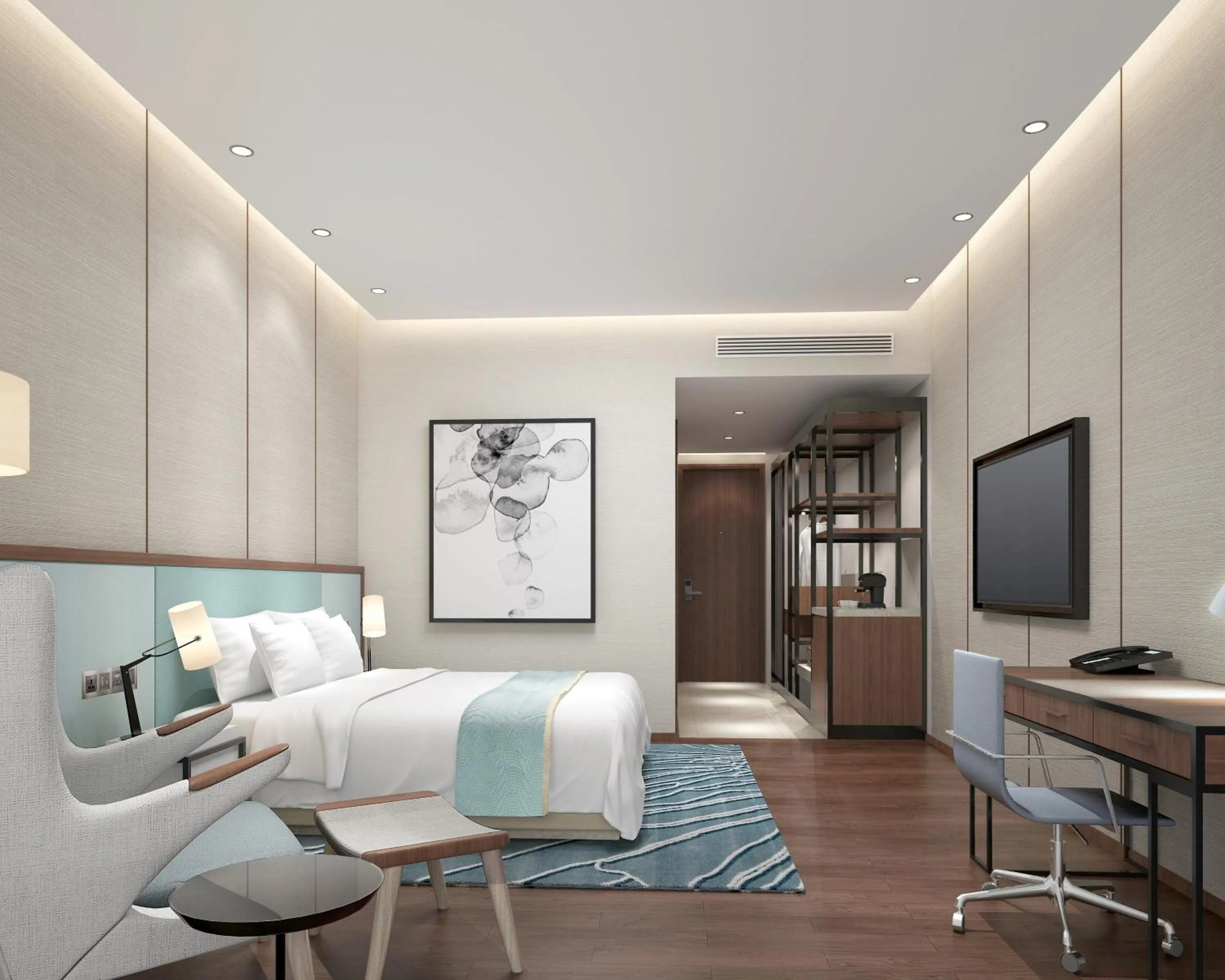 Photo of the whole room, Bed in Hyatt Regency Thrissur