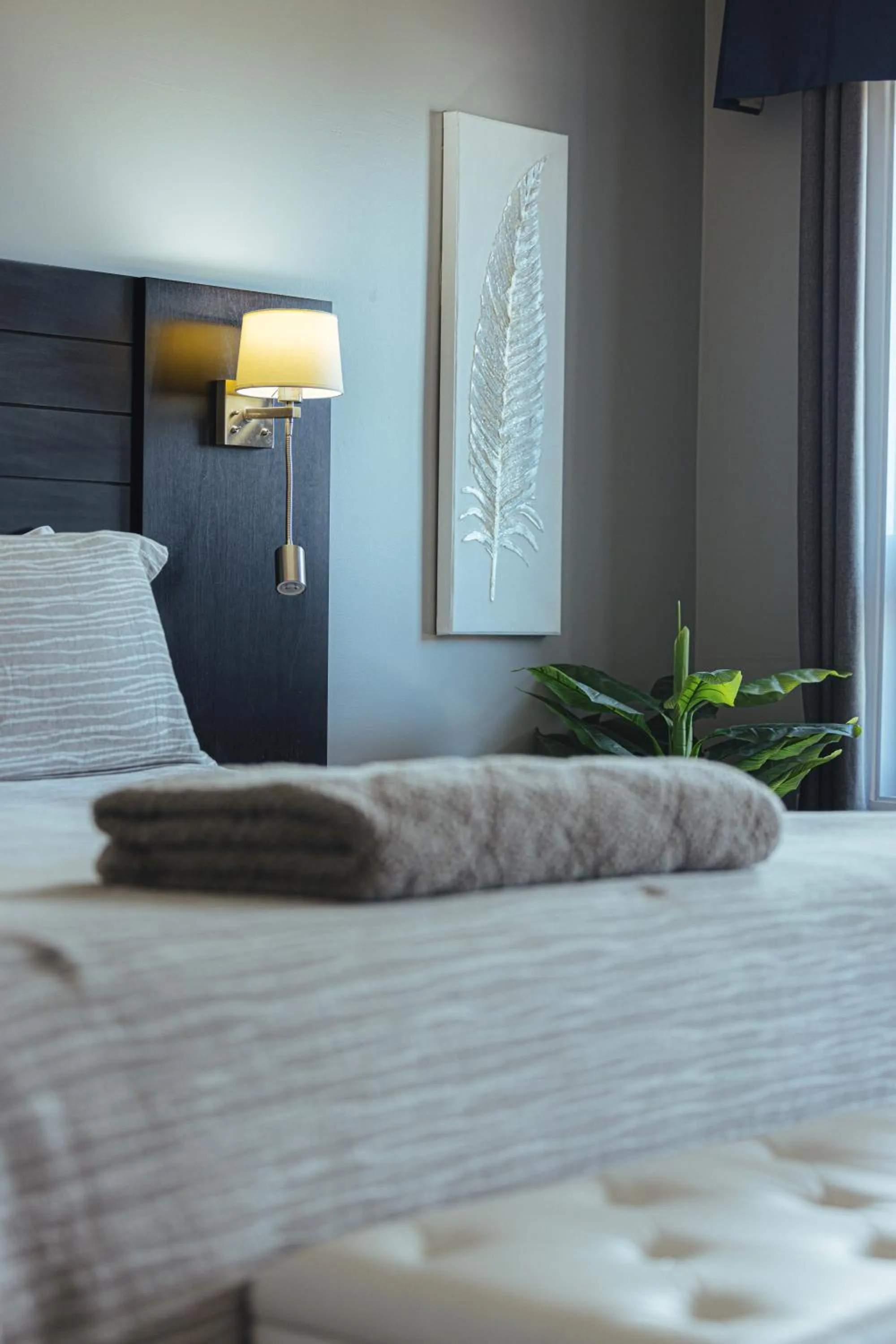 Photo of the whole room, Bed in Motel le Point de Vue