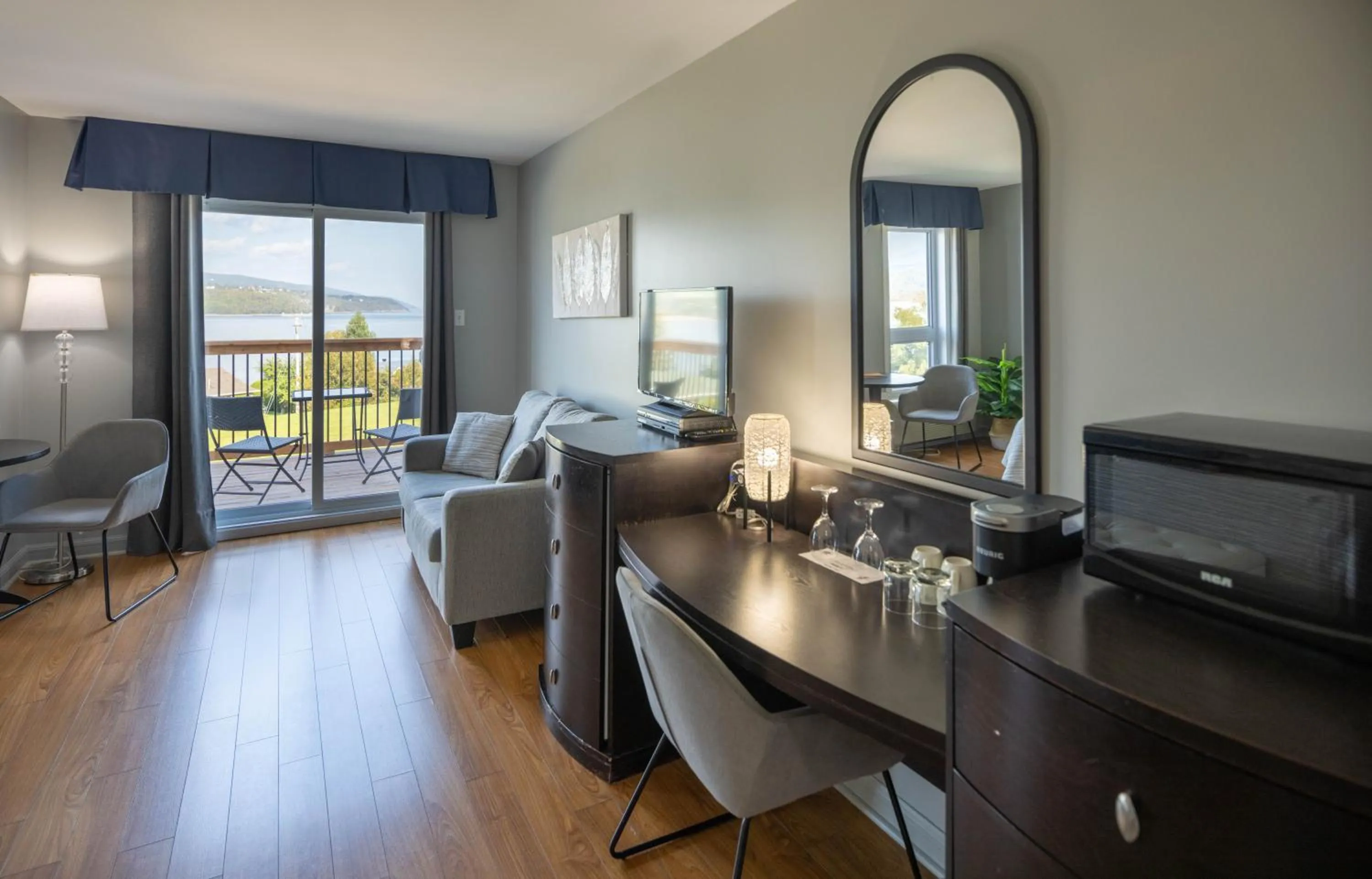 Living room in Motel le Point de Vue