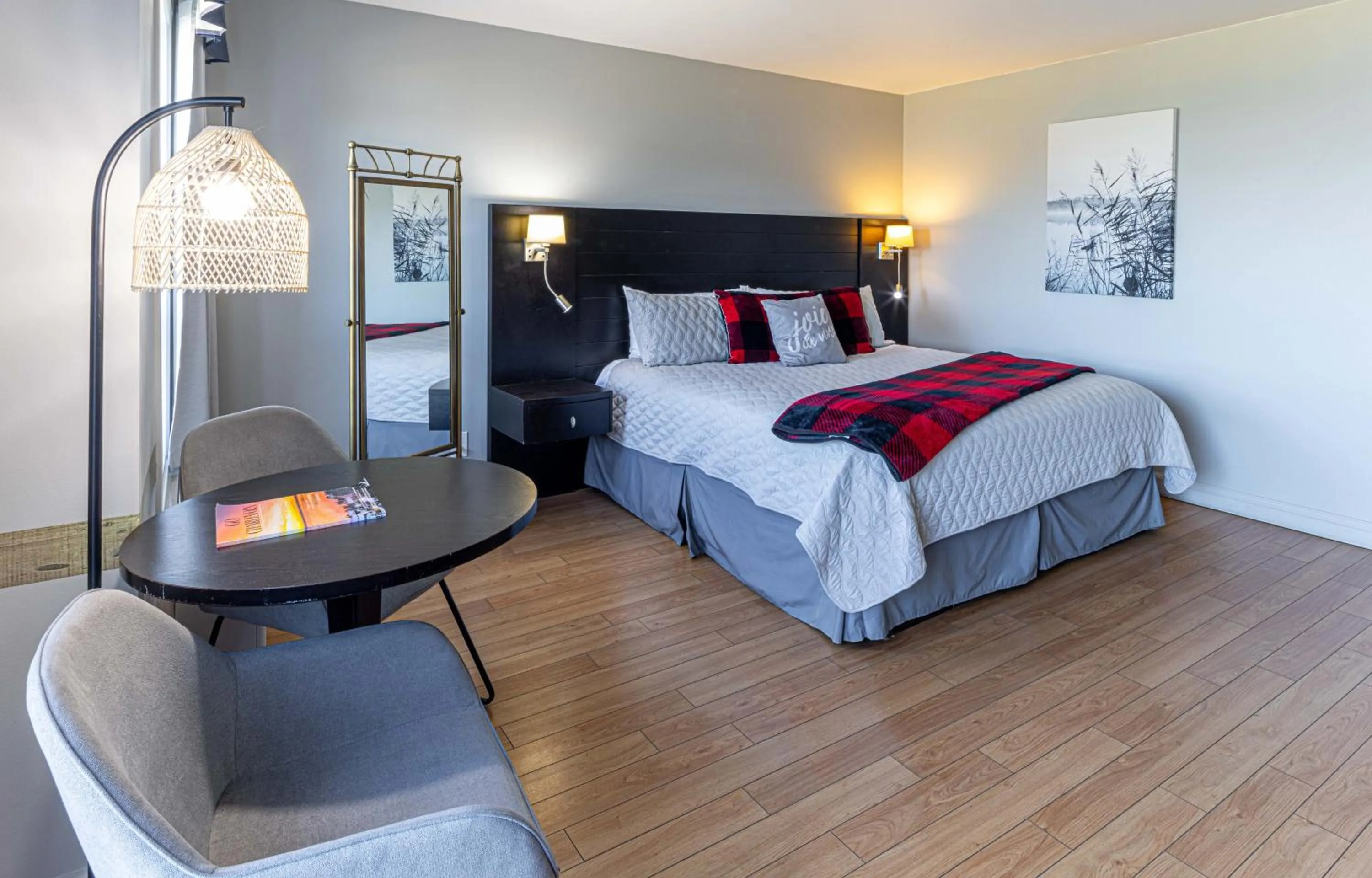 Bed in Motel le Point de Vue