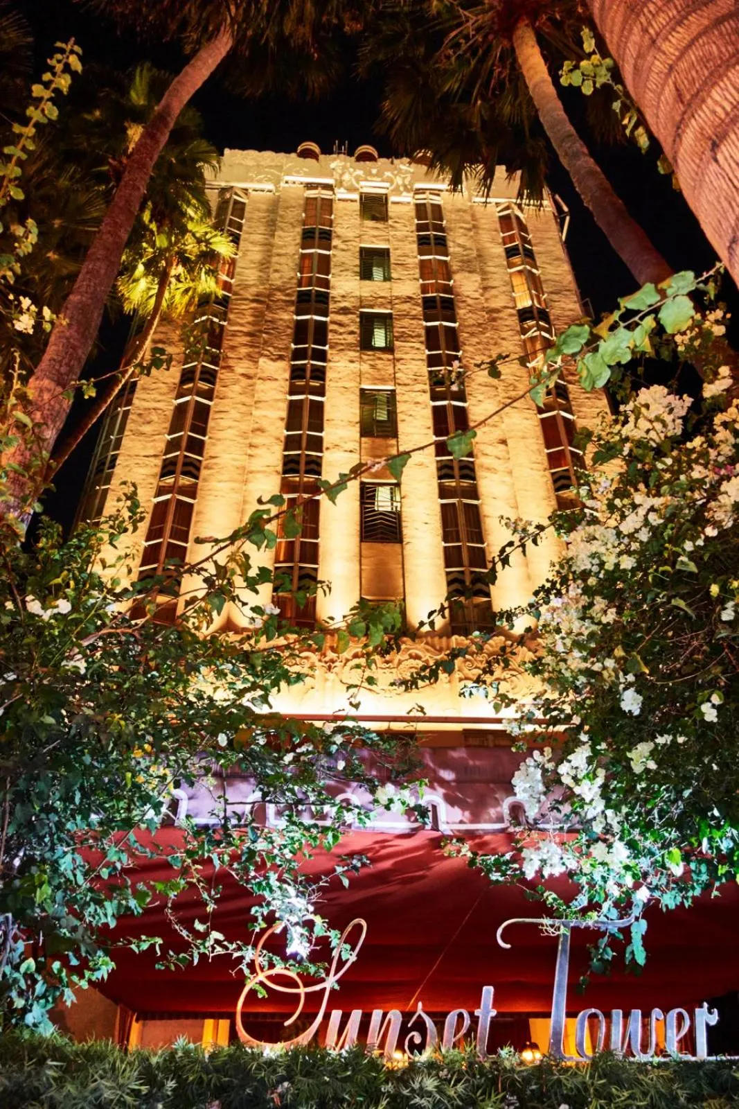 Facade/entrance in Sunset Tower Hotel