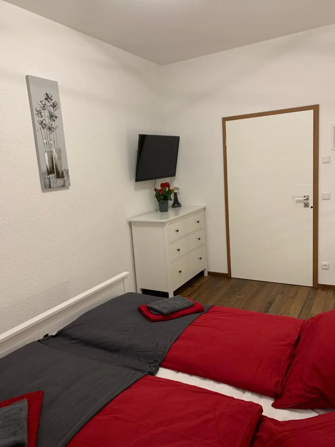 Bed in Wieko Ferienwohnungen - Luxus pur im Prinz von Preußen, Erdgeschoss