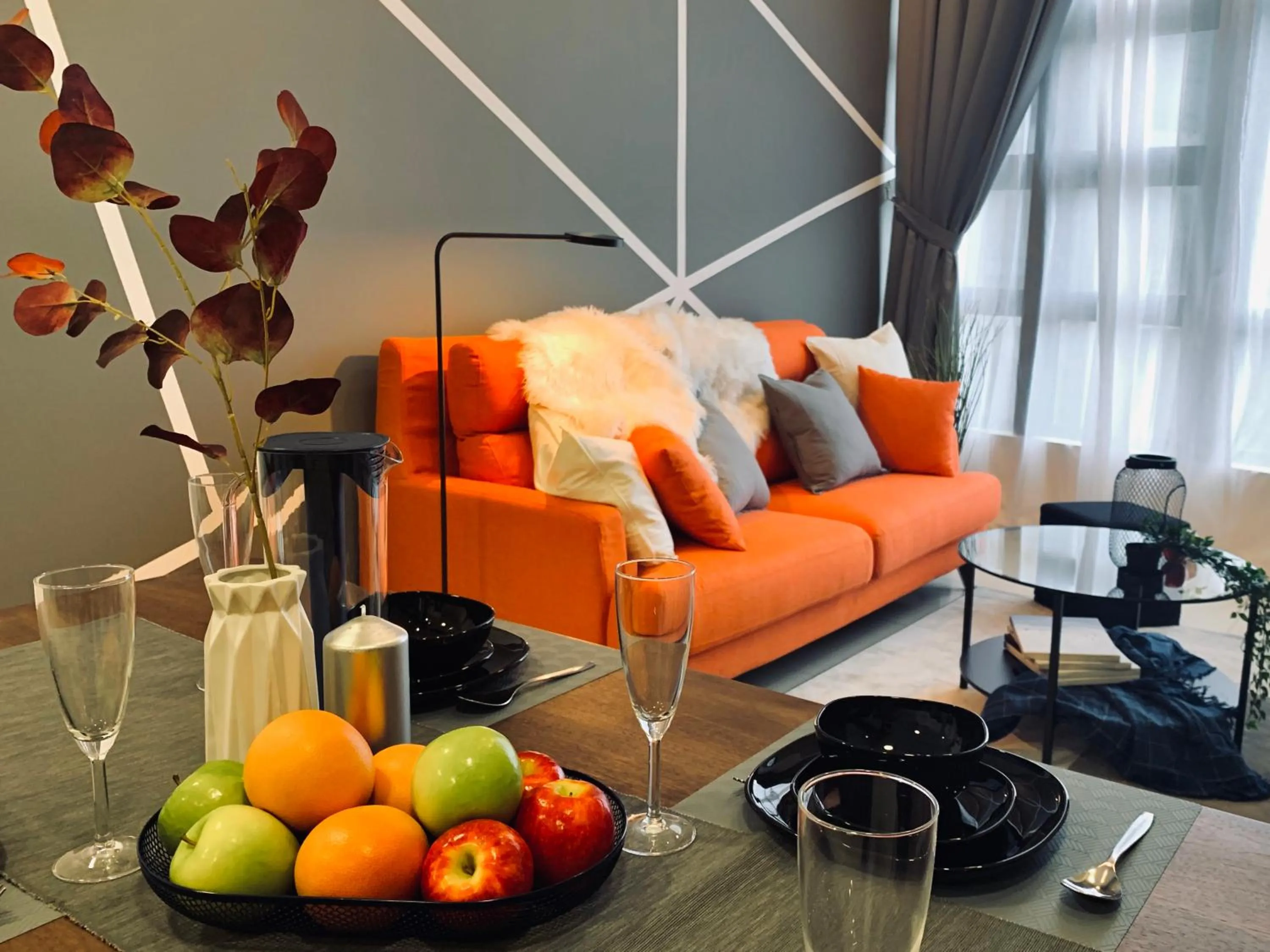 Living room in Ekocheras Suite by MOKA at CHERAS