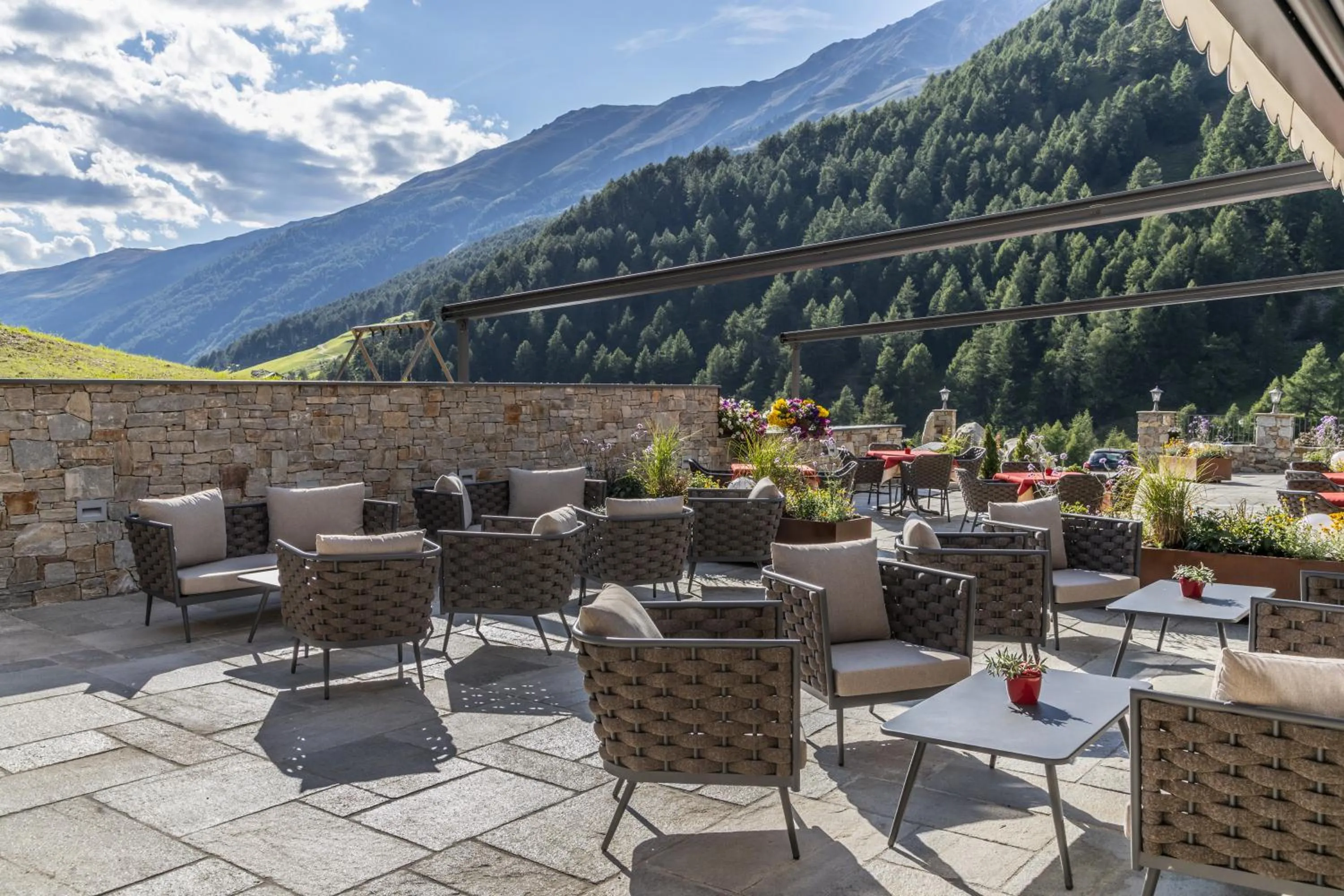 Balcony/Terrace in Almhotel Glieshof