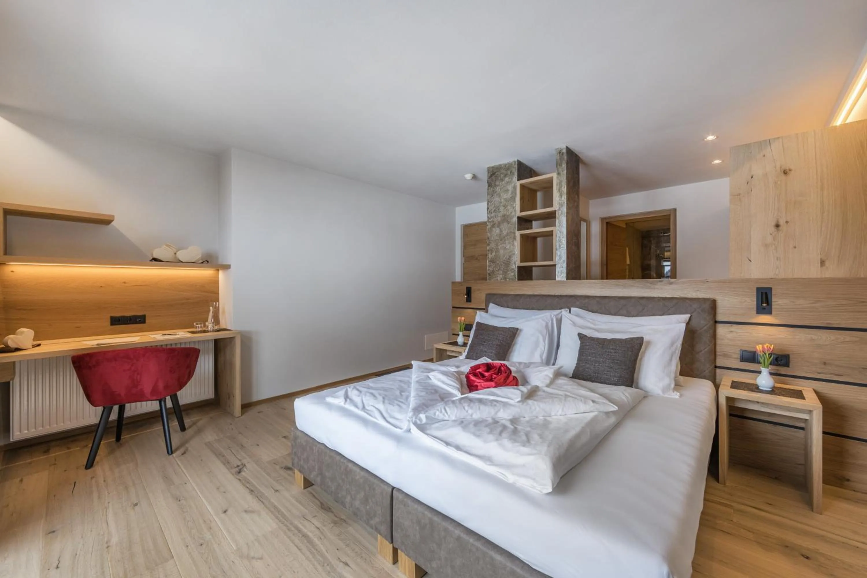 Bed in Almhotel Glieshof