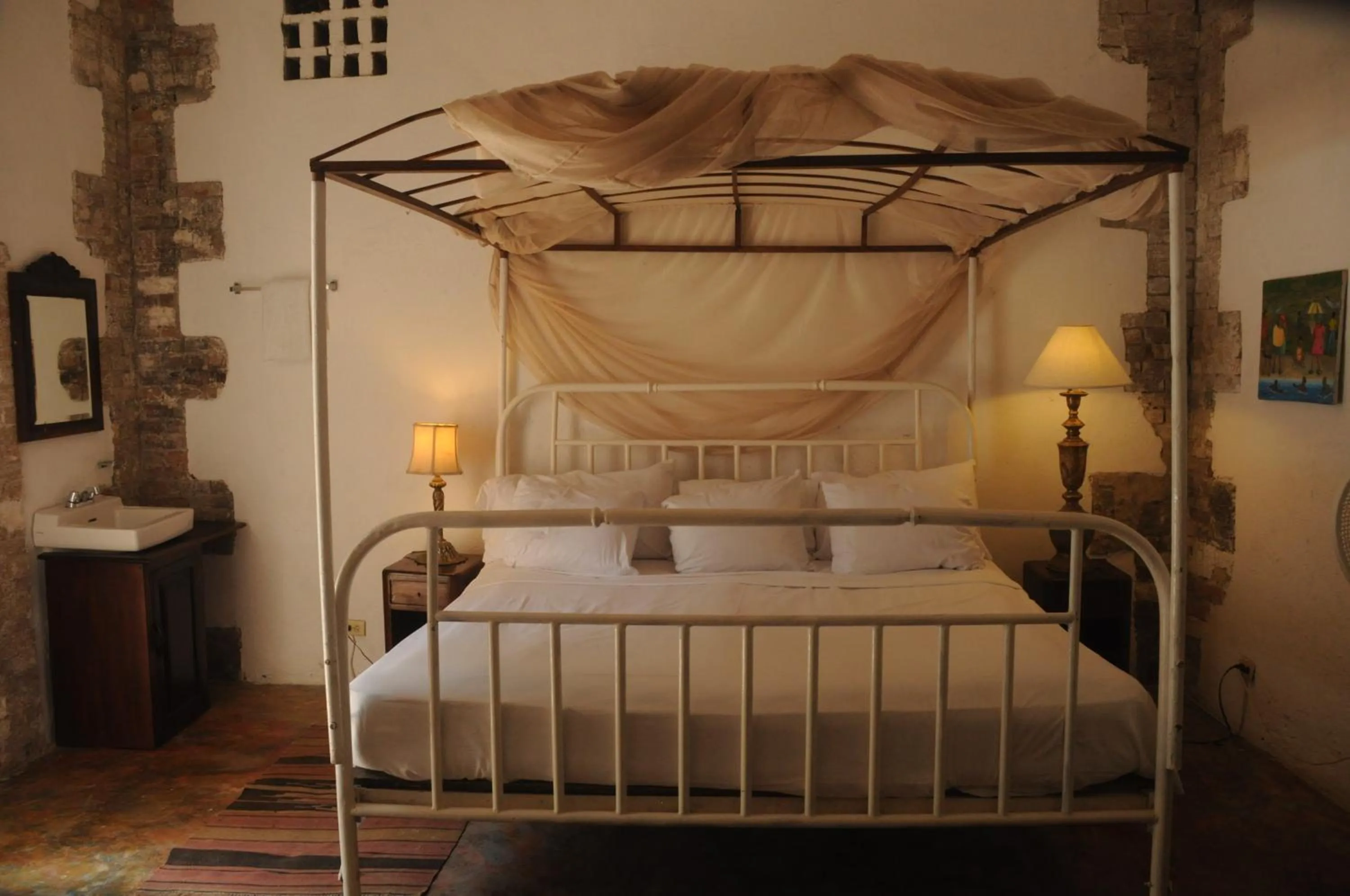 Bed in hotel florita