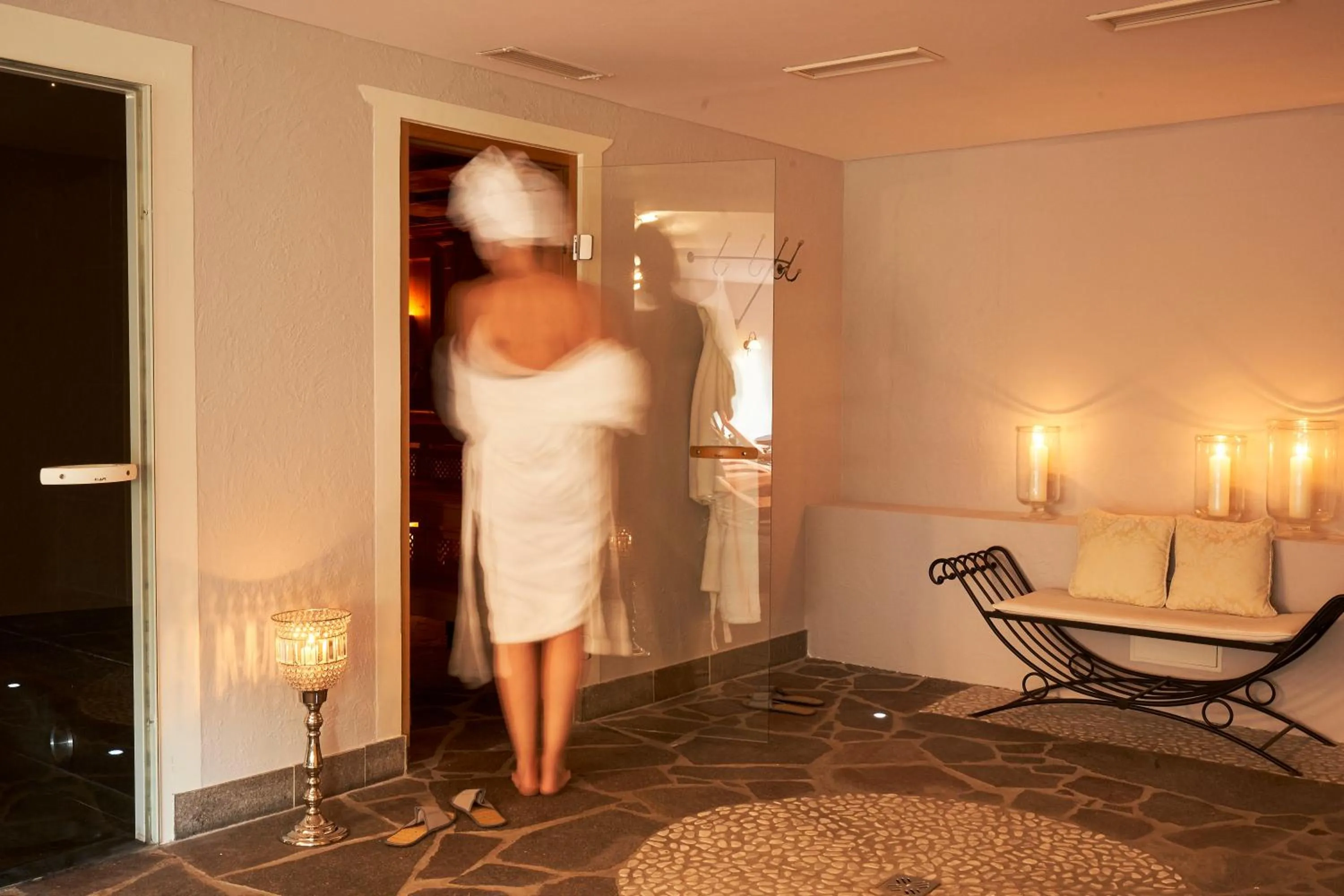 Sauna in RosaMunde Apartments