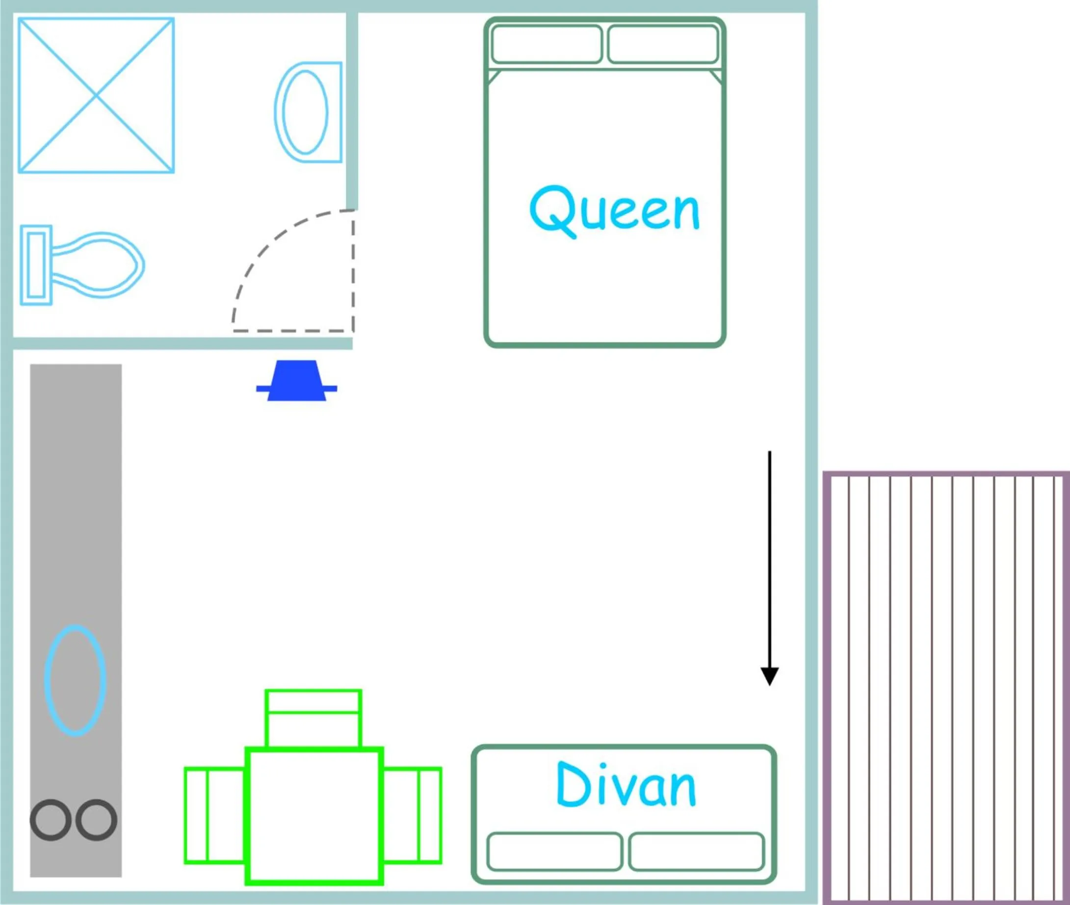 Floor plan in Timaru TOP 10 Holiday Park