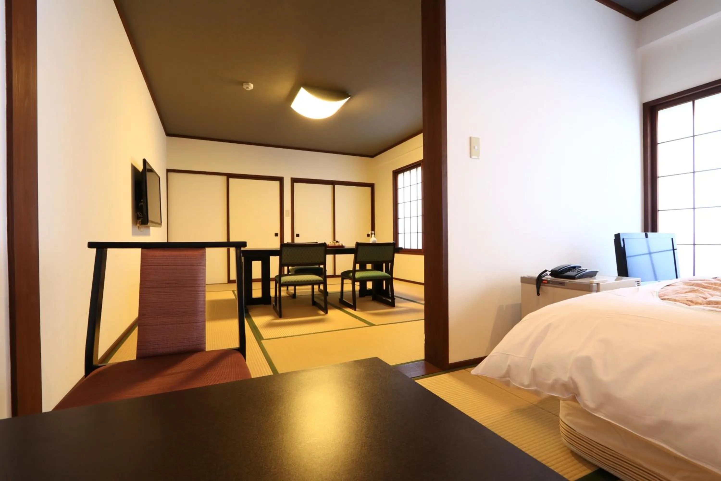 Dining area, Bed in Masuya Ryokan