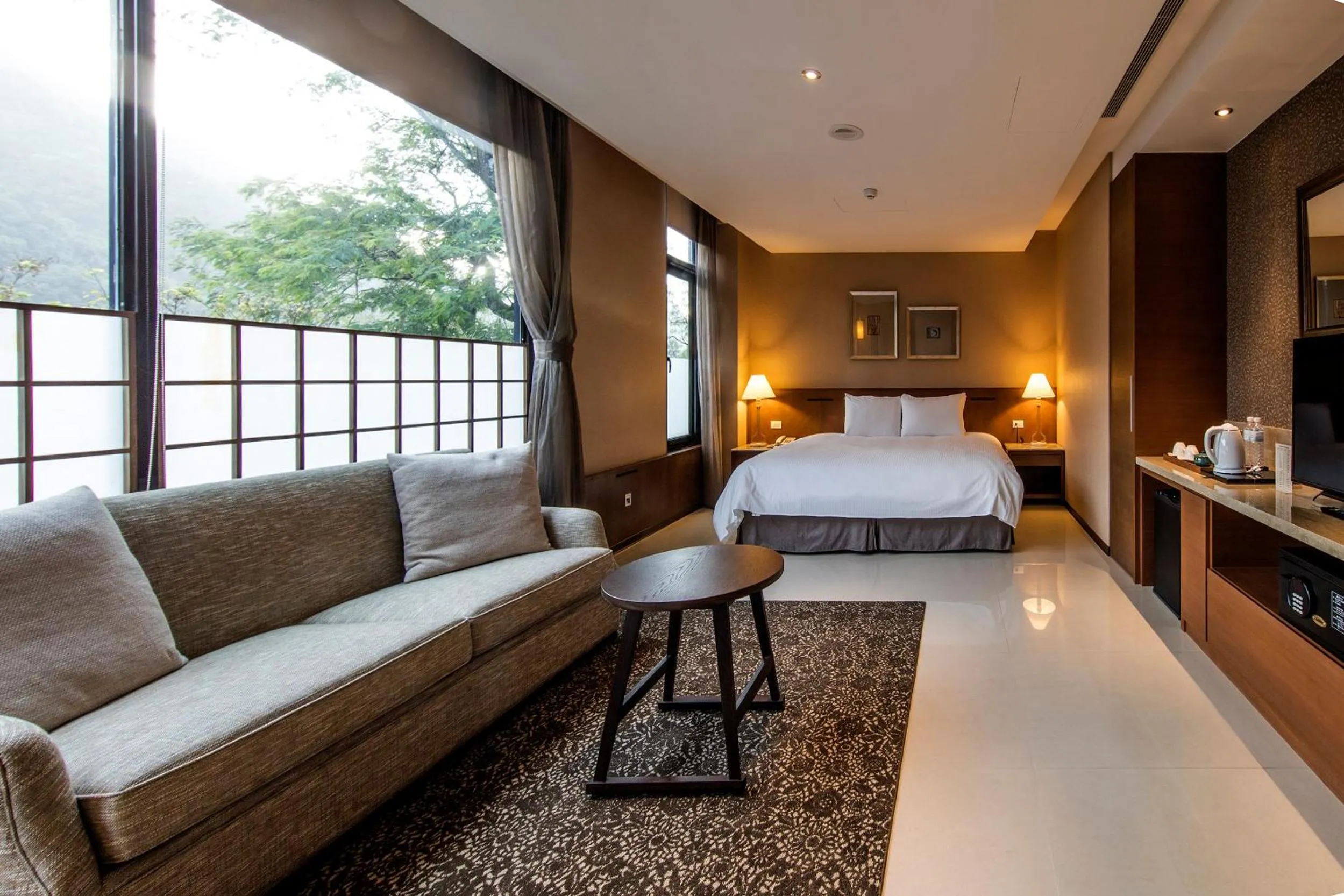 Bed in Great Roots Forestry Spa Resort