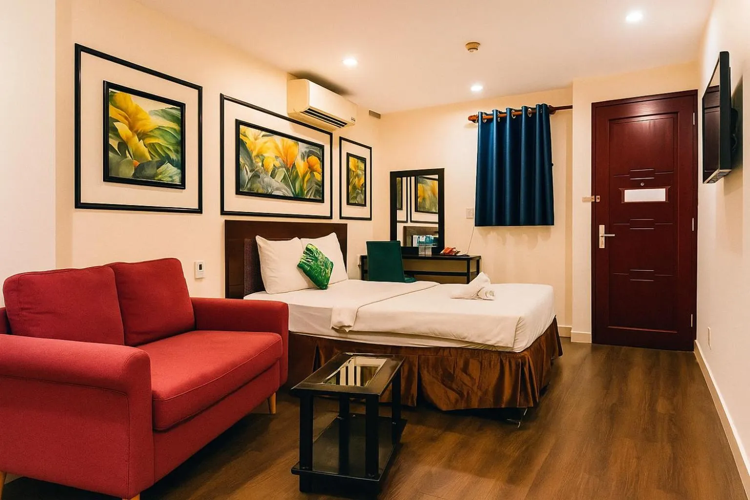 Bed in Vintage Park View Hotel & Spa - Hoang Phi