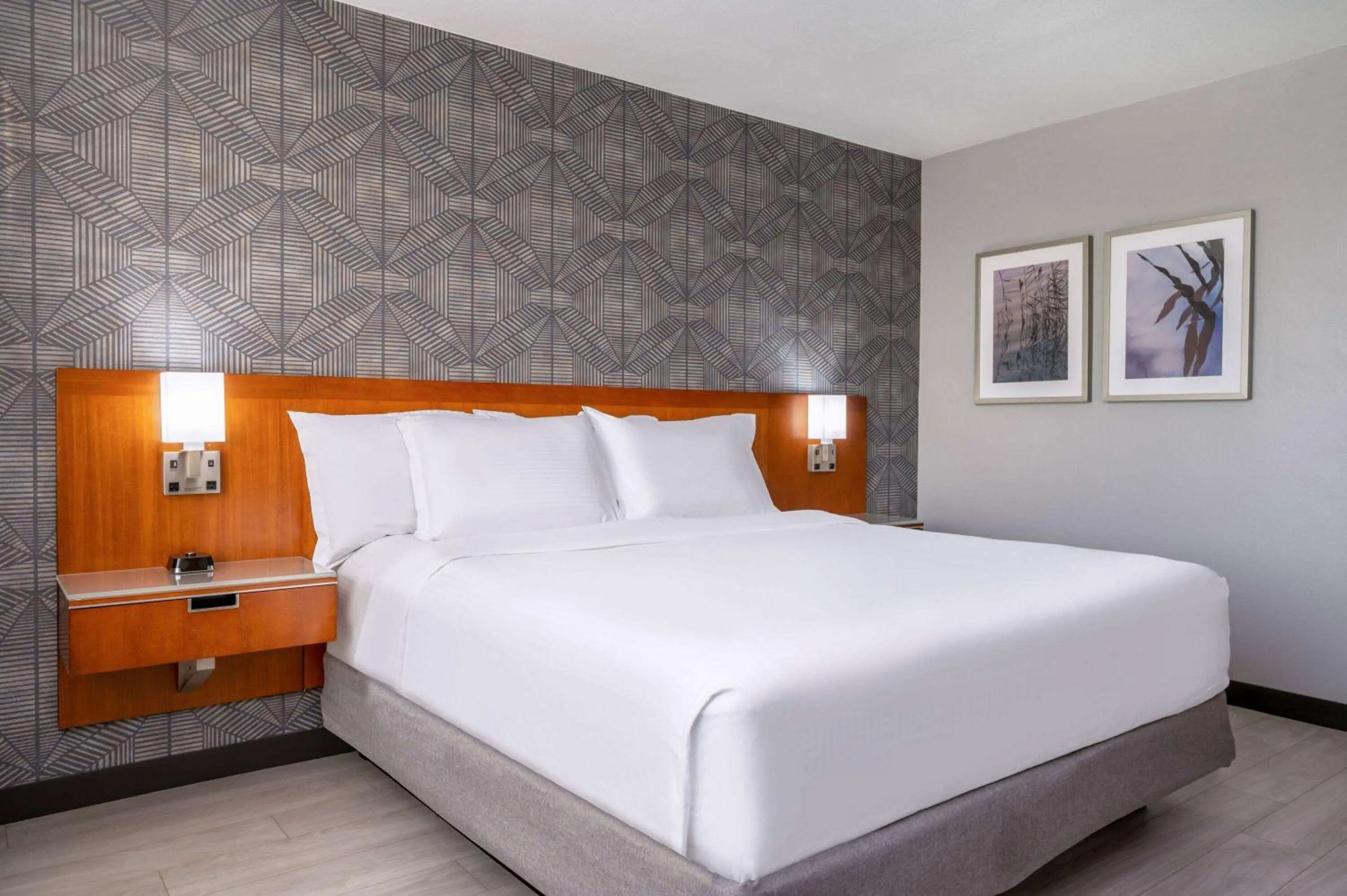 Photo of the whole room, Bed in Wyndham Indianapolis Airport