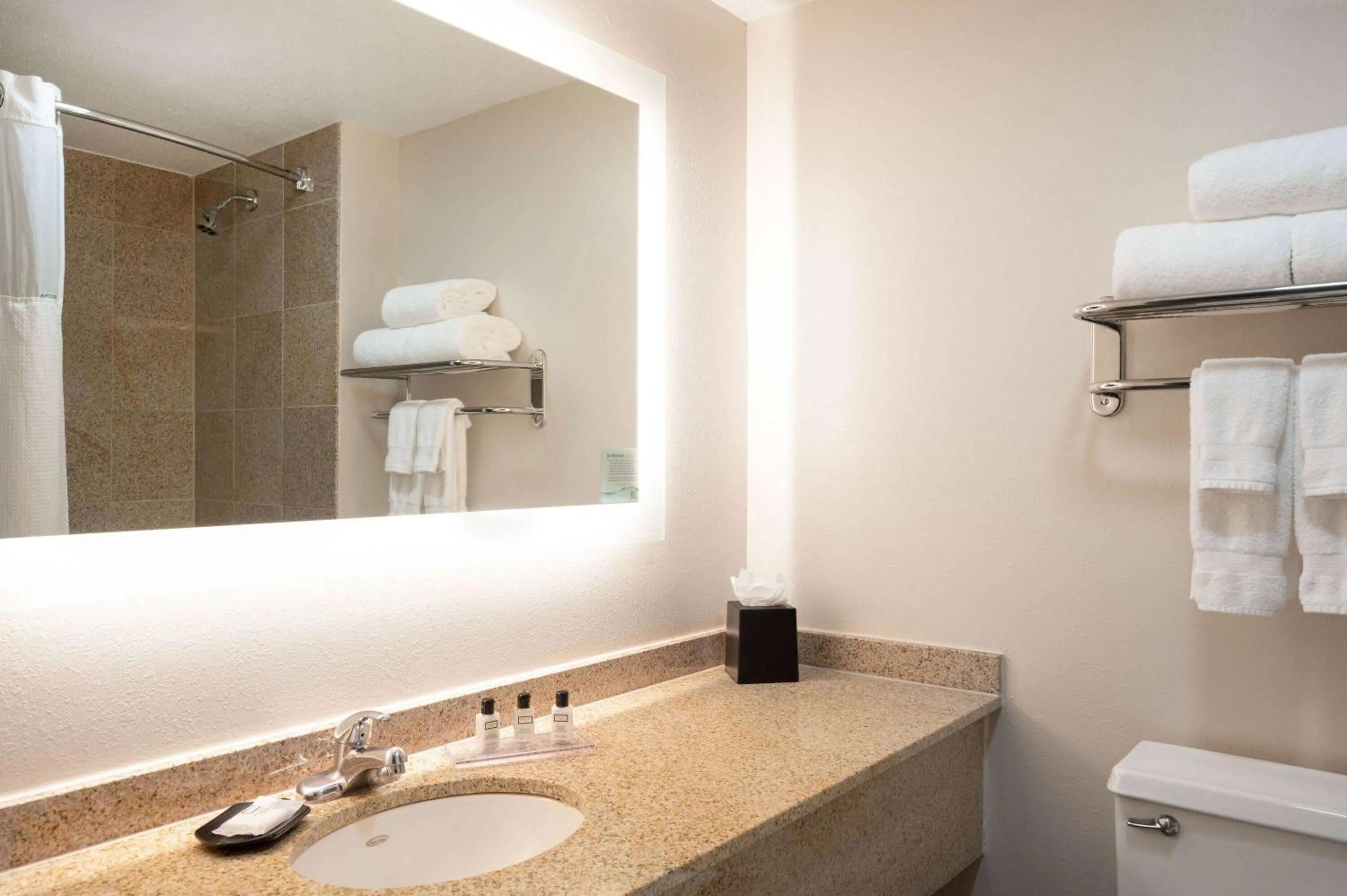 Bathroom in Wyndham Indianapolis Airport