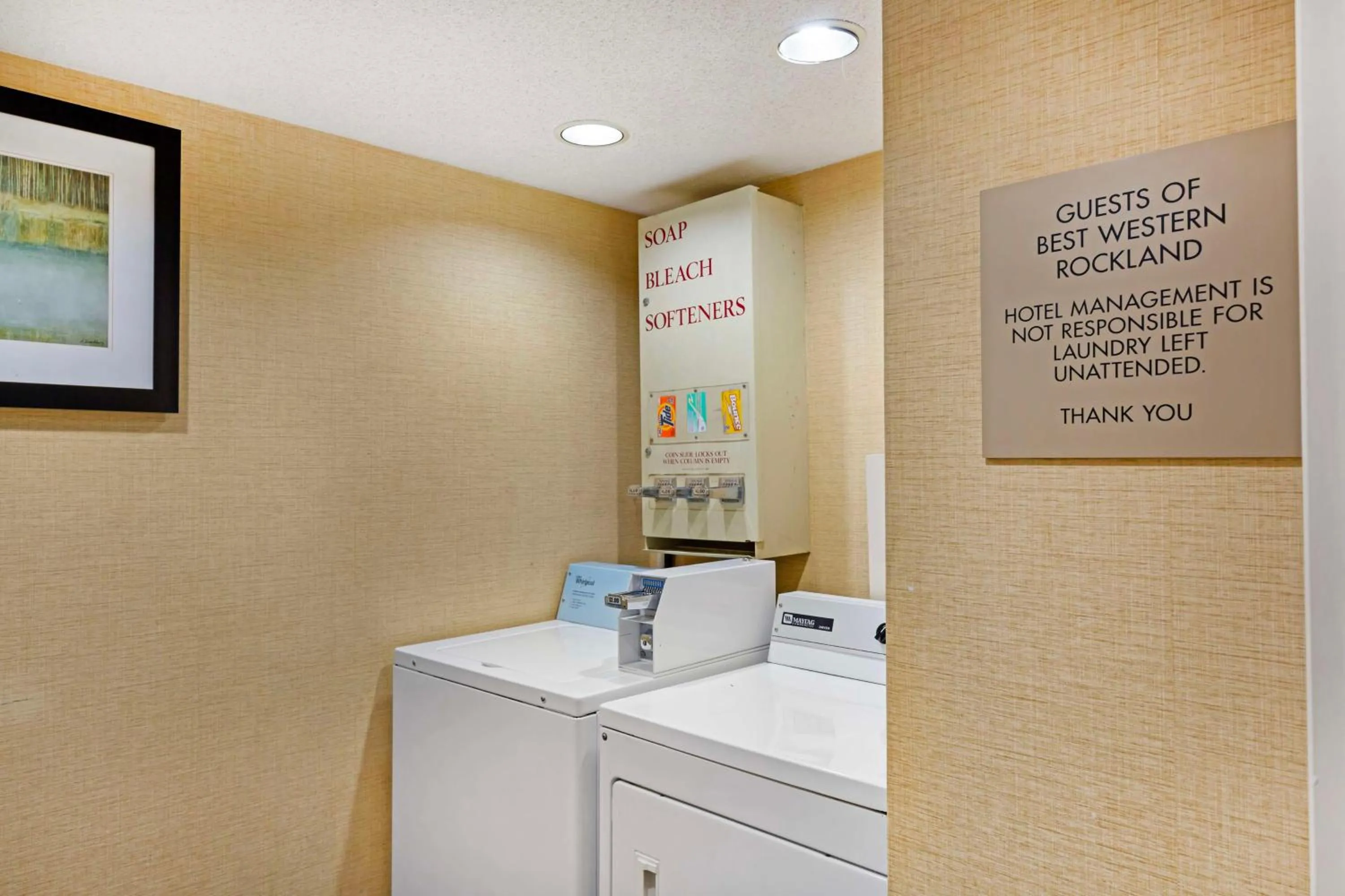 laundry in Best Western Rockland
