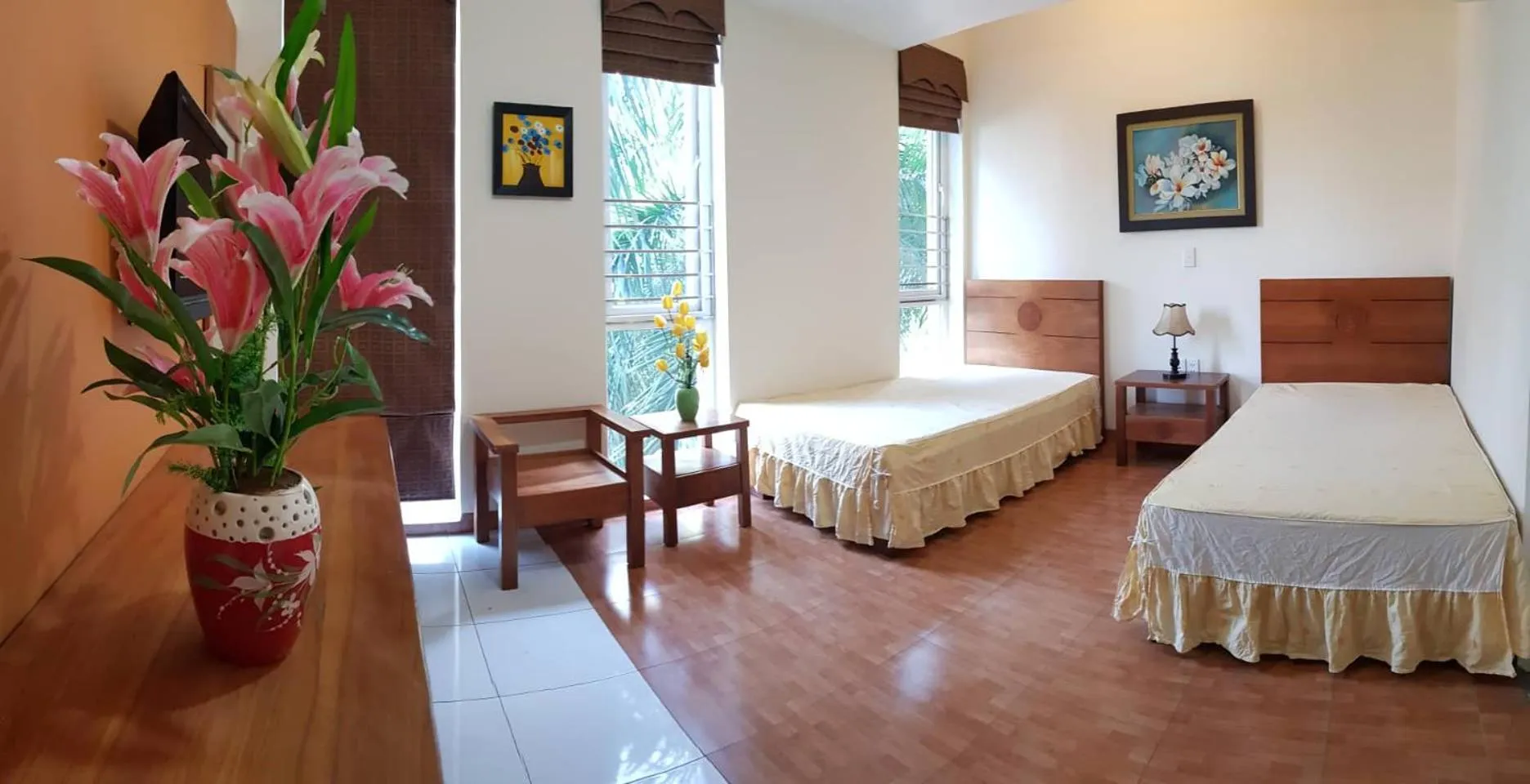 Bed in An Phú Motel