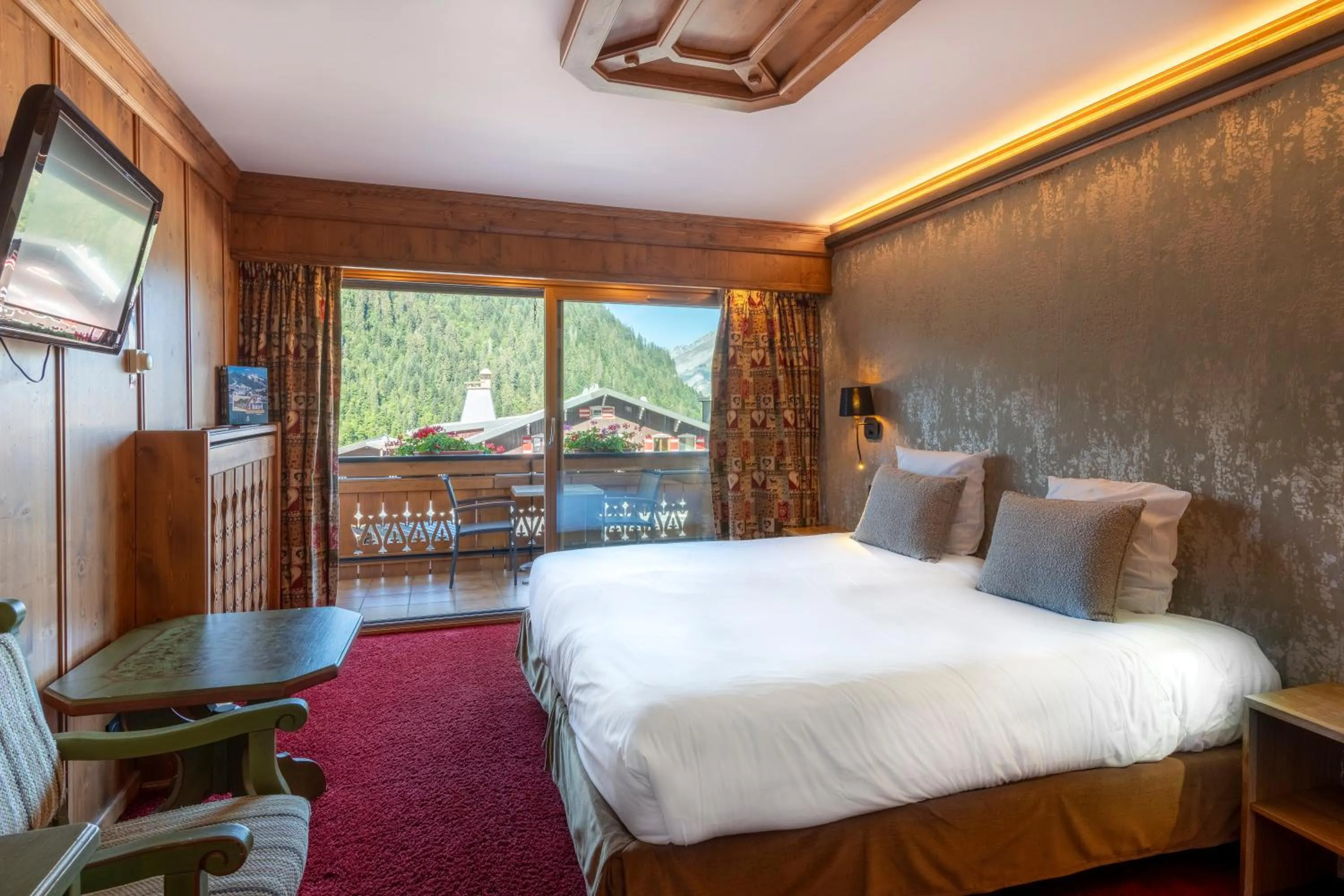 Bed in Hôtel Macchi Restaurant & Spa