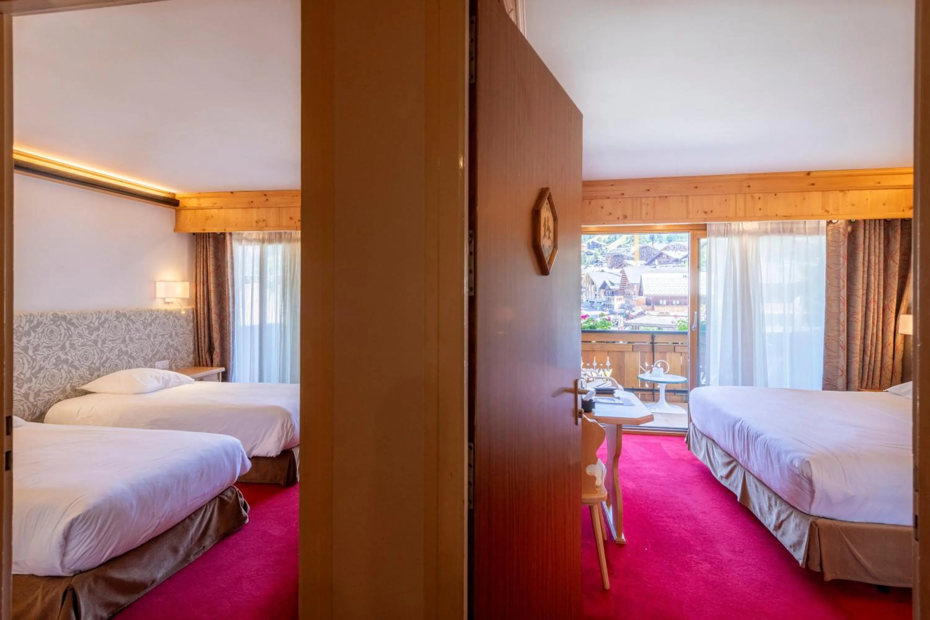 Bed in Hôtel Macchi Restaurant & Spa