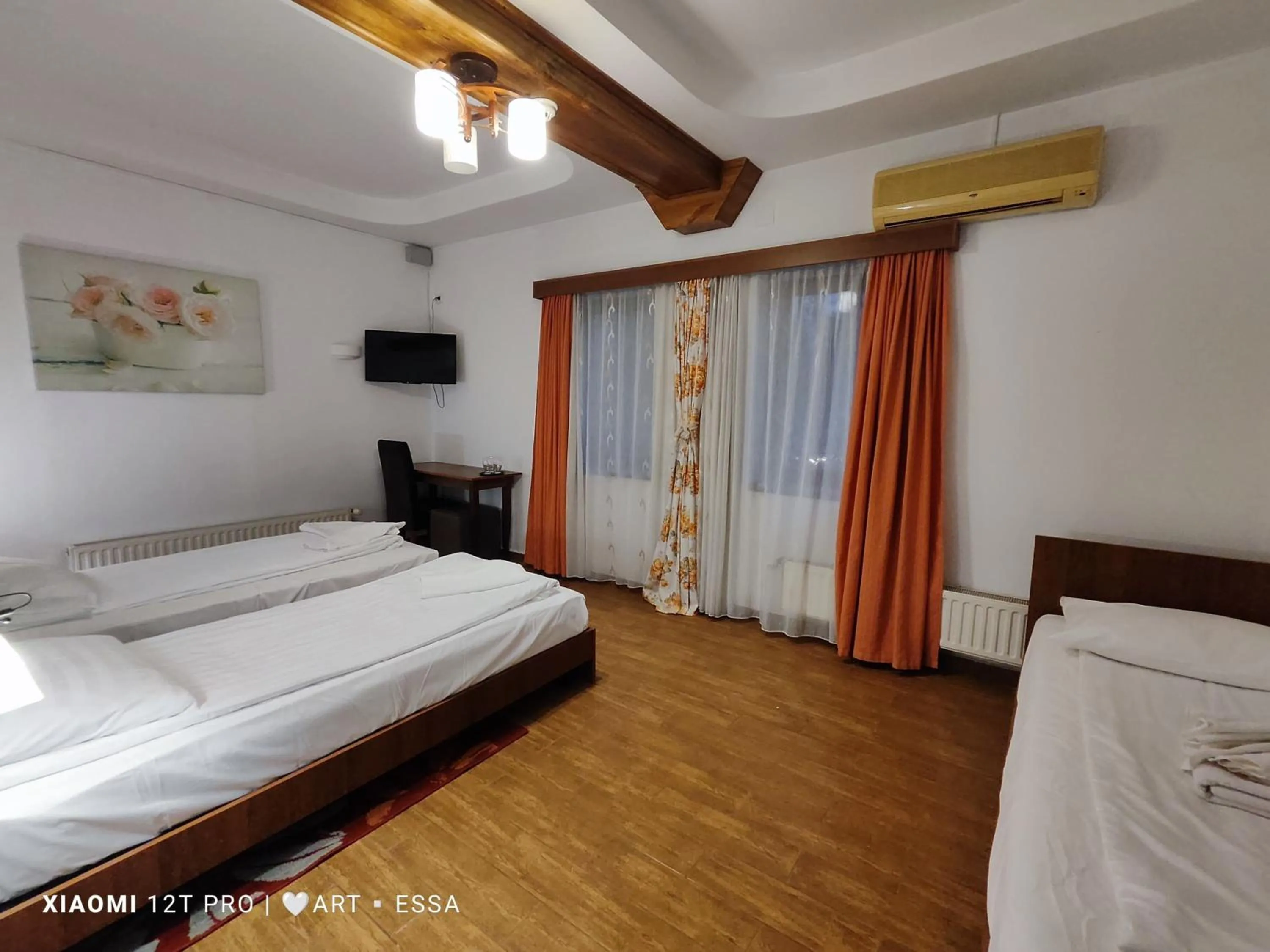 Photo of the whole room, Bed in Pensiunea Buon Gusto Sibiu-motorcyle friendly,city center
