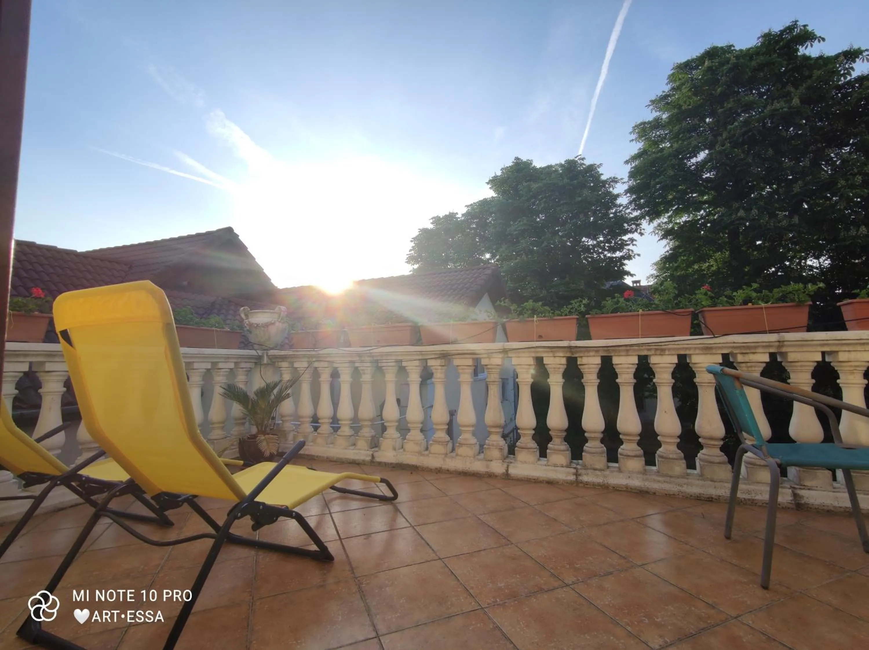 Balcony/Terrace in Pensiunea Buon Gusto Sibiu-motorcyle friendly,city center