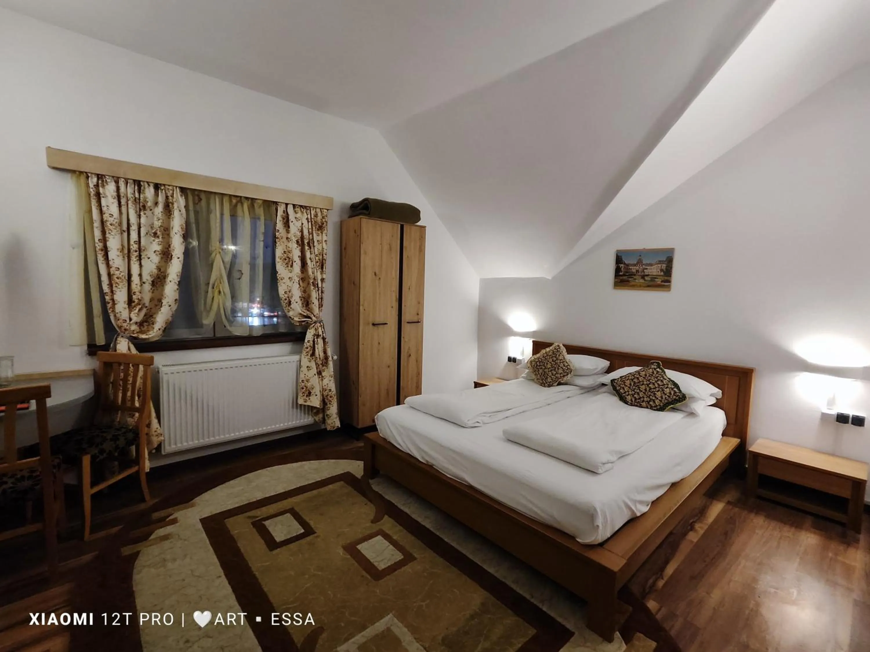 Bed in Pensiunea Buon Gusto Sibiu-motorcyle friendly,city center