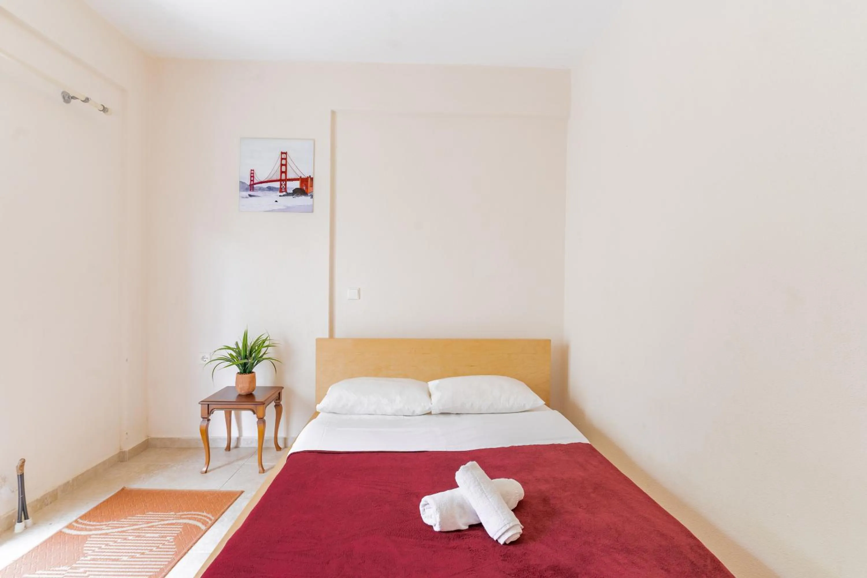 Bedroom, Bed in Erifili Kallithea