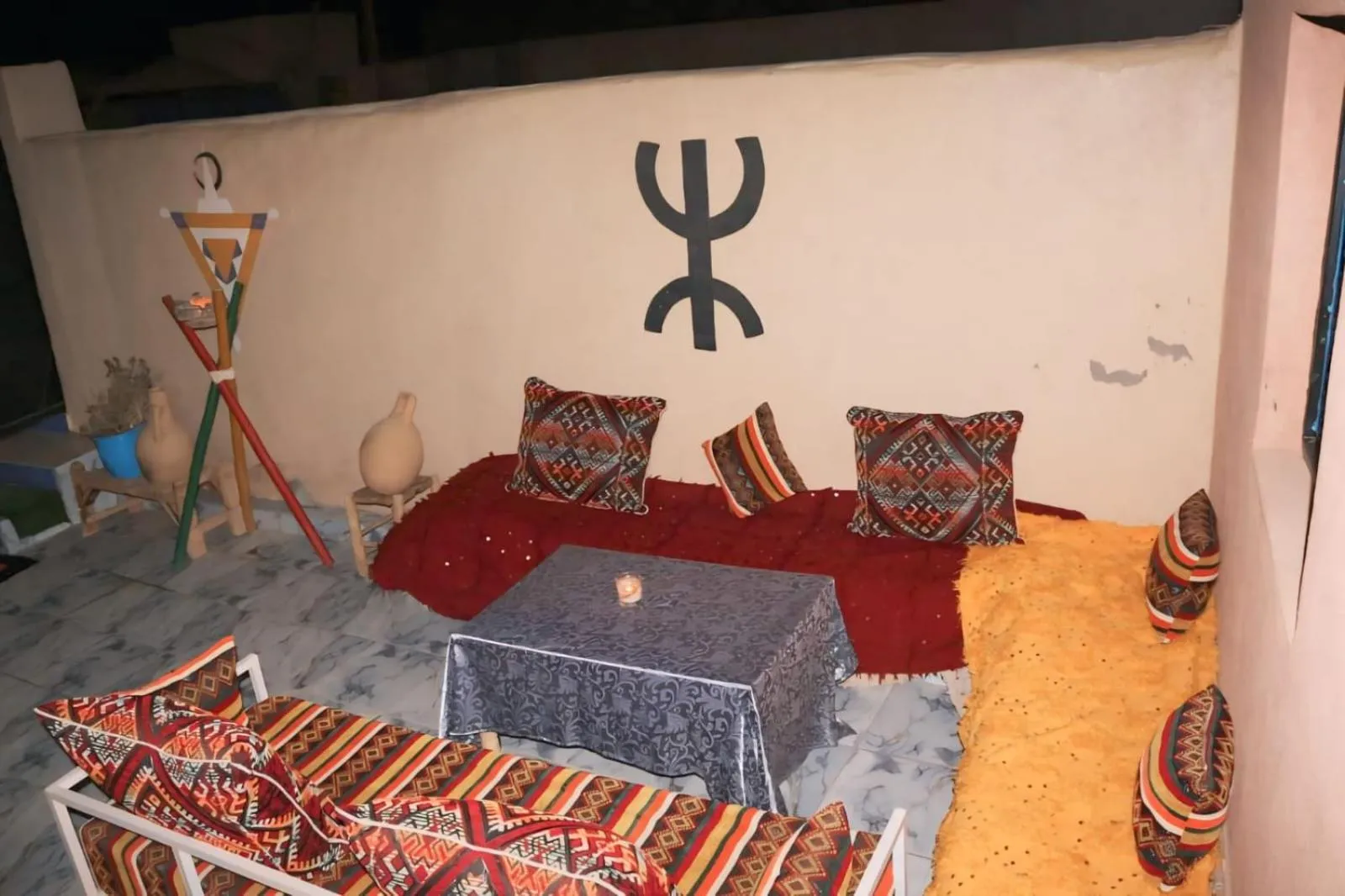 Seating area in Riad Assia Foum Zguid