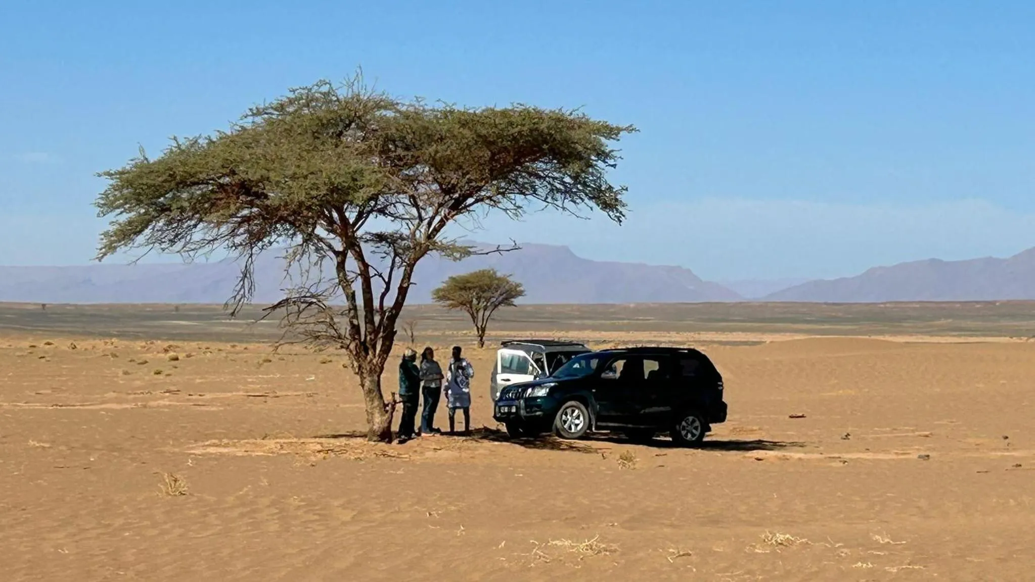 group of guests in Riad Assia Foum Zguid