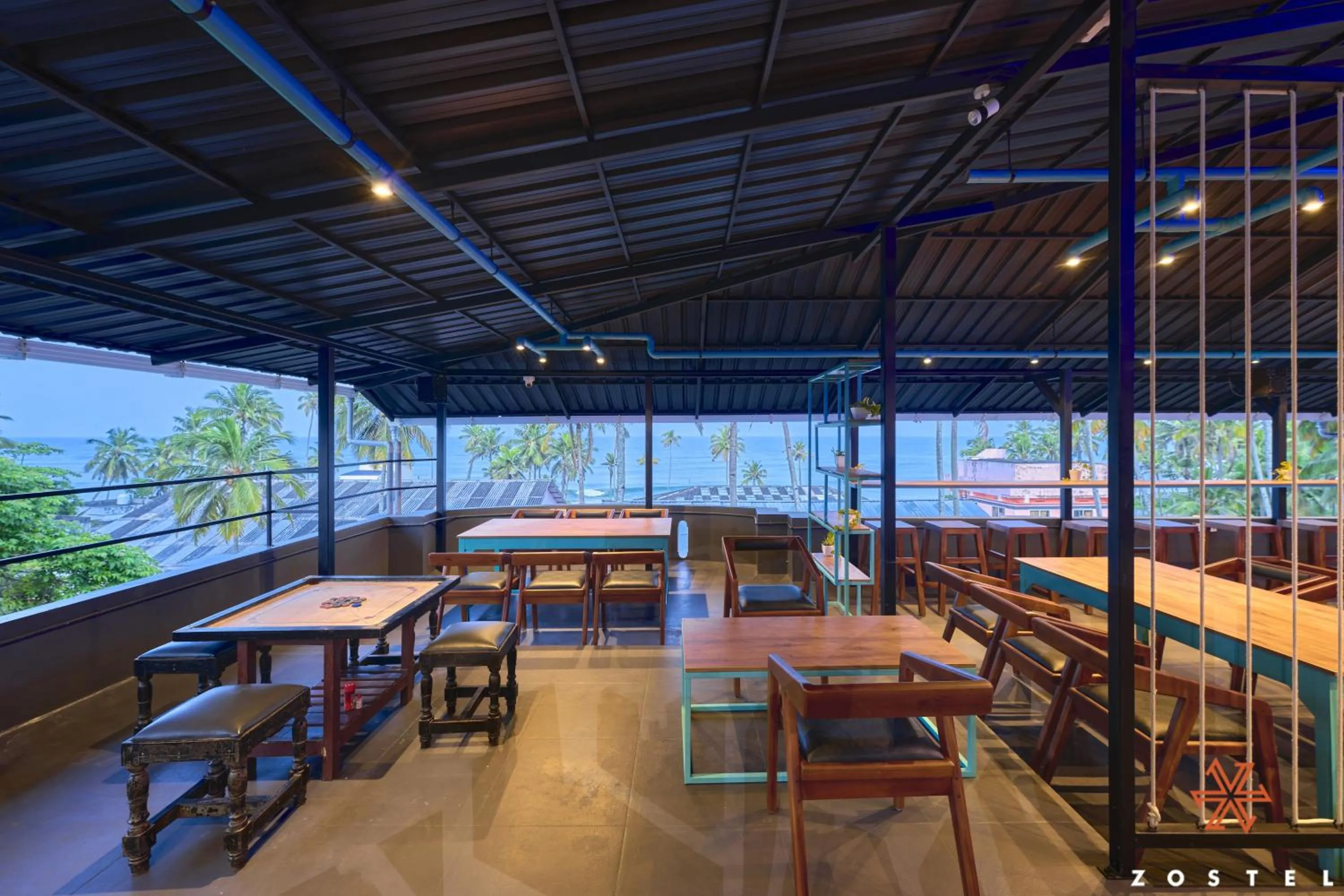 Restaurant/places to eat in Zostel Varkala