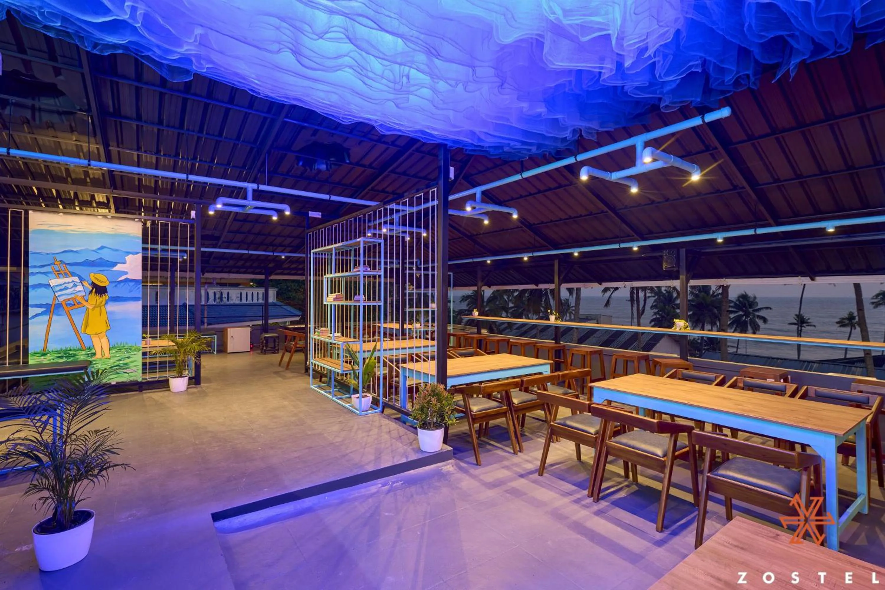 Restaurant/places to eat in Zostel Varkala